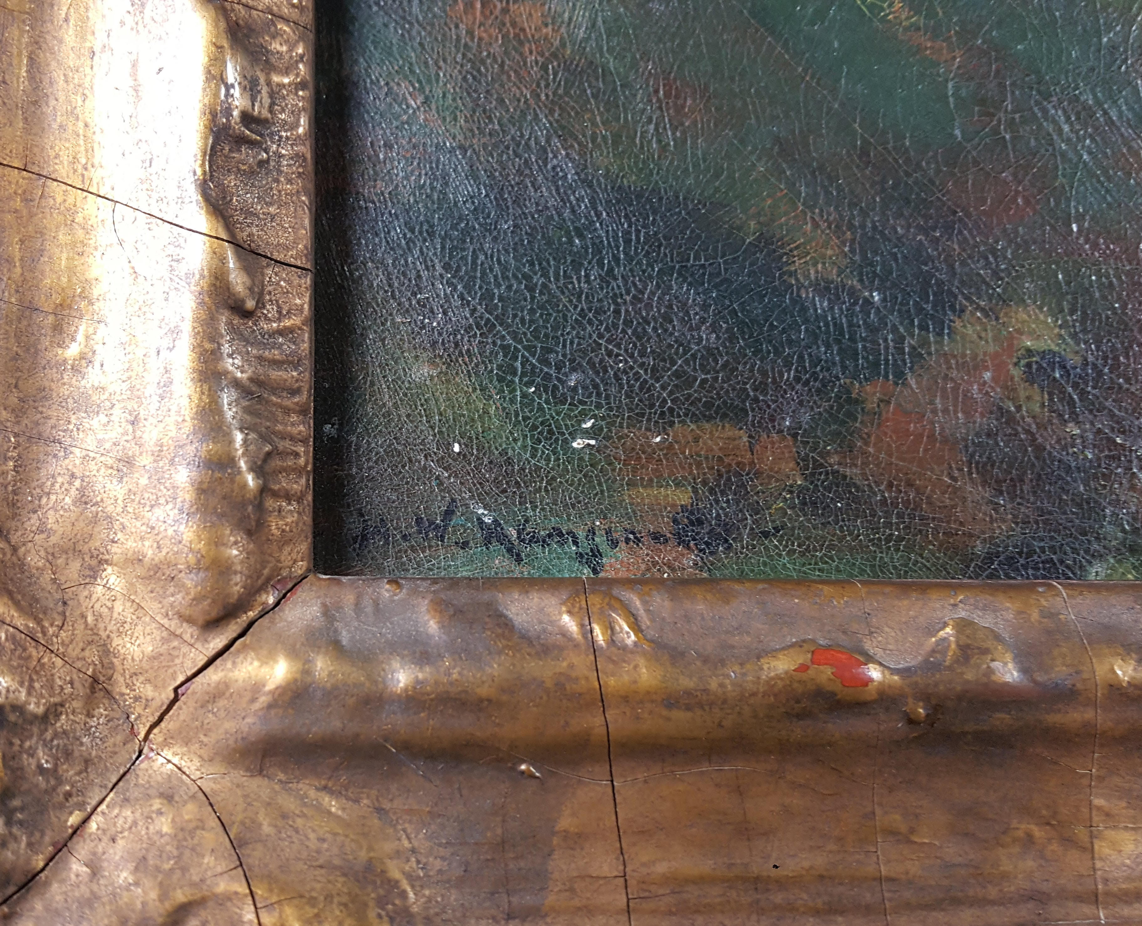 Henry Ward Ranger Tonalist Landscape Oil Painting, Circa 1889