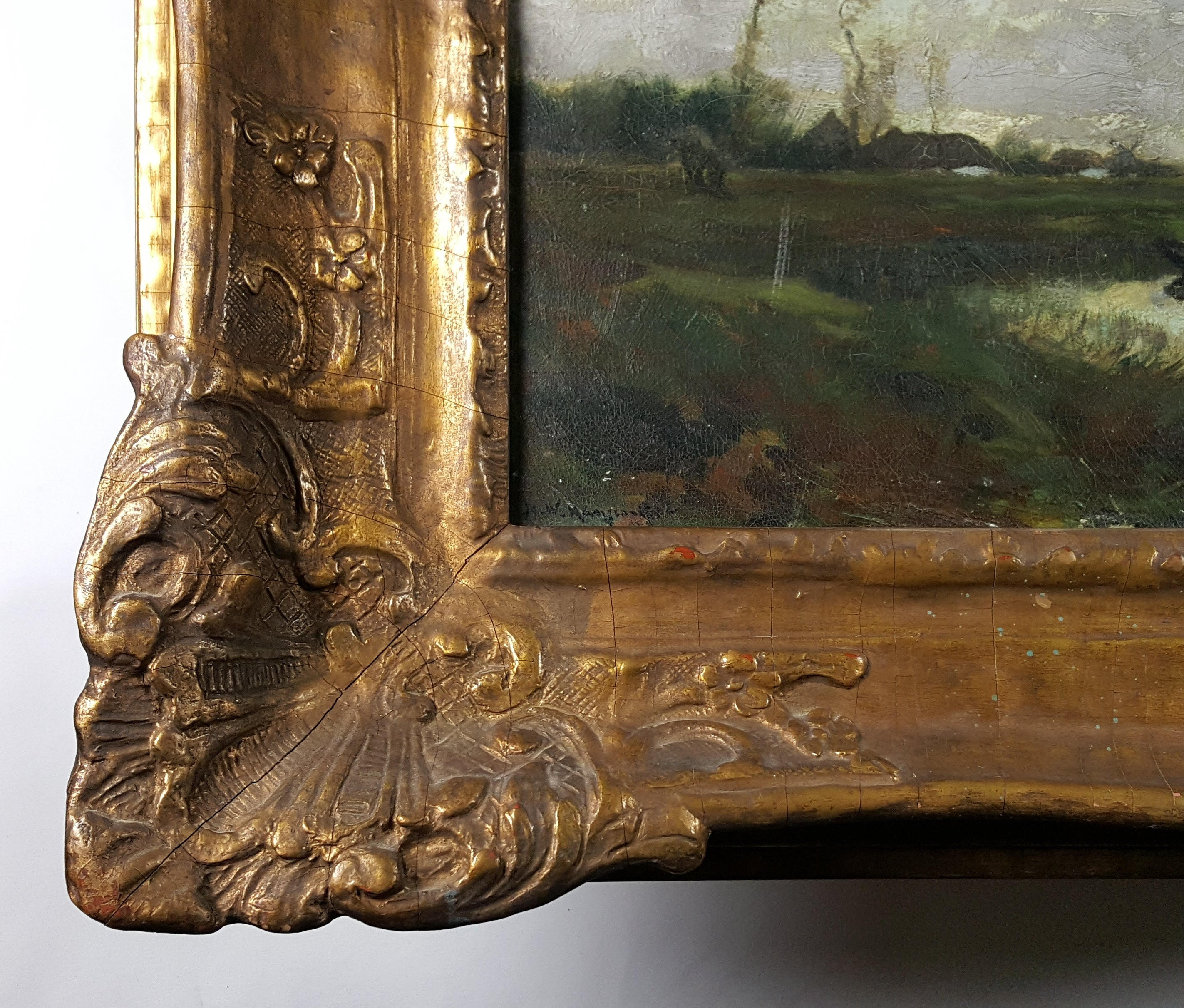 Henry Ward Ranger Tonalist Landscape Oil Painting, Circa 1889