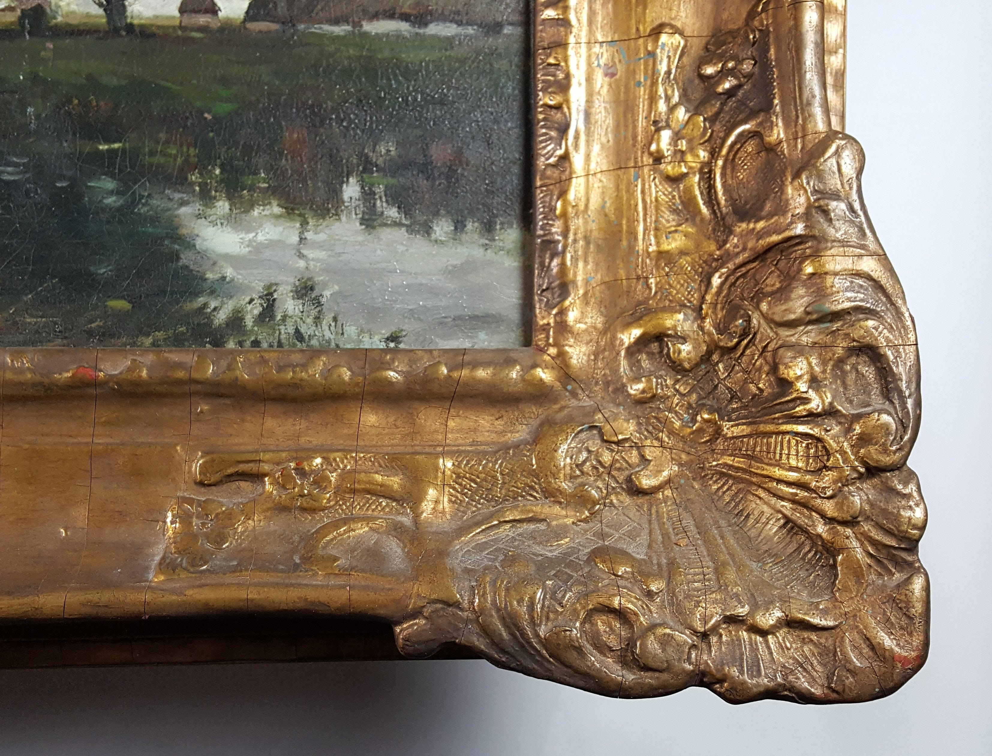 Henry Ward Ranger Tonalist Landscape Oil Painting, Circa 1889