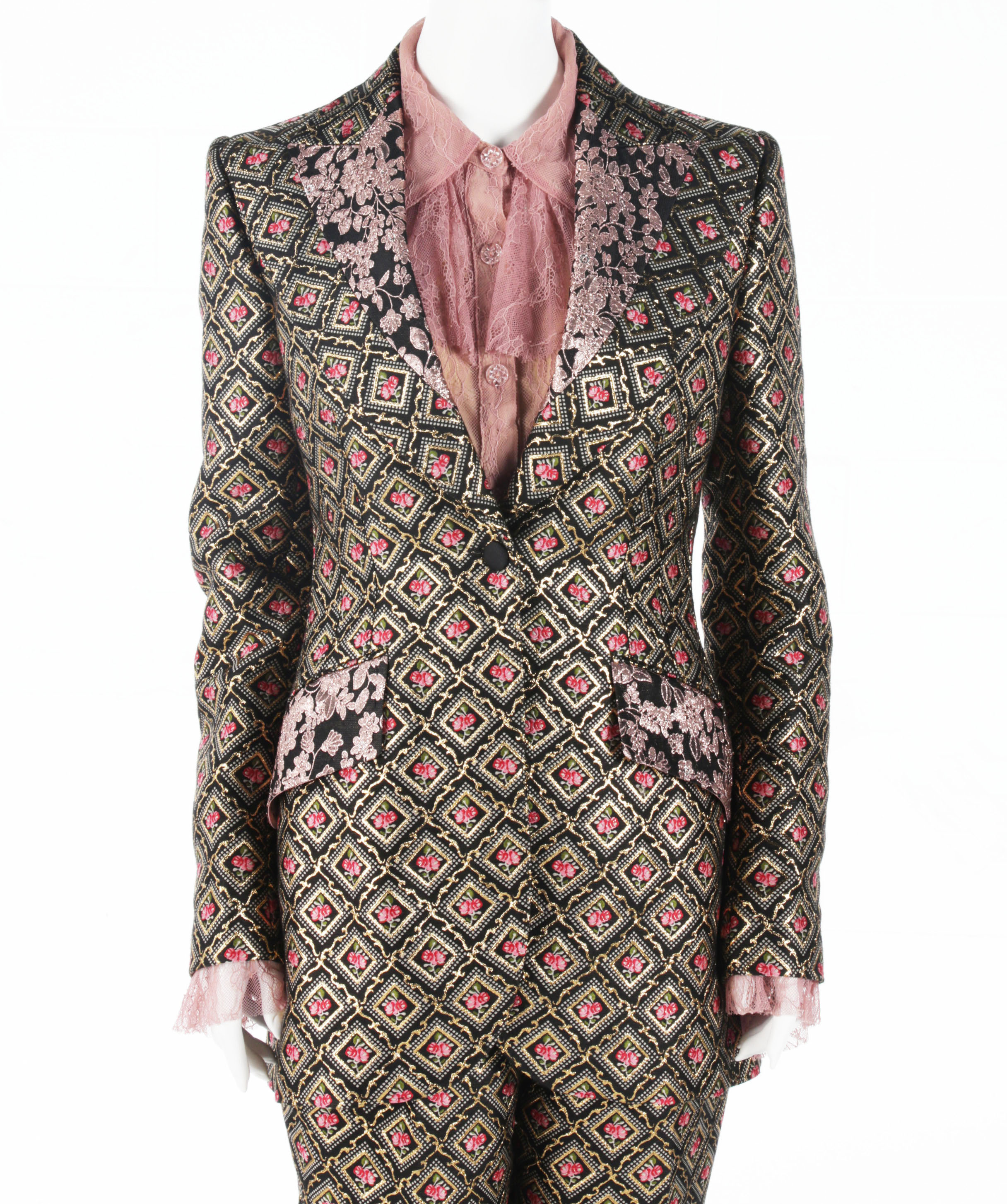 Dolce & Gabbana Brocade Pantsuit Worn at the 70th  Primetime Emmy Awards