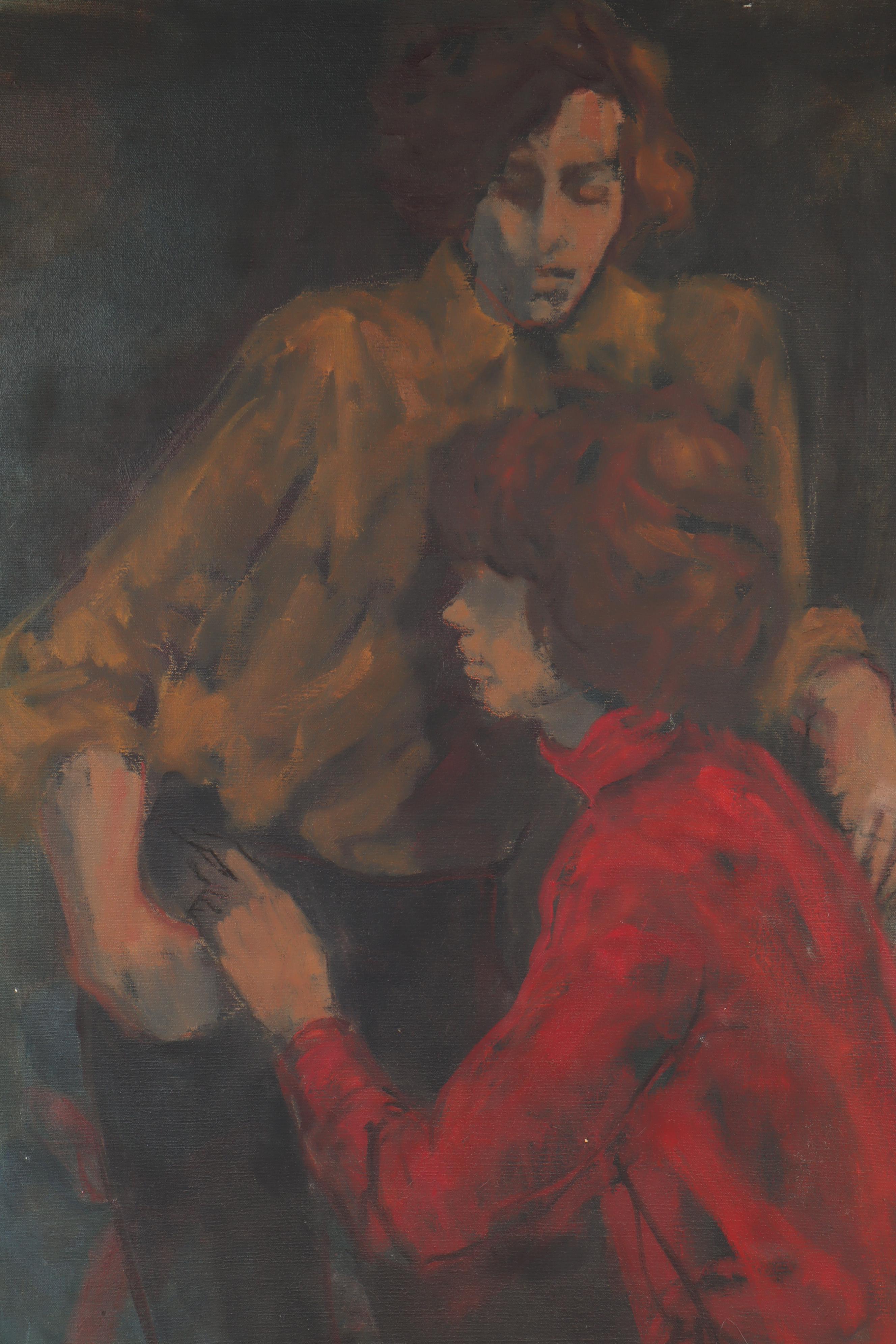 Ann Murray Oil Painting of Two Figures