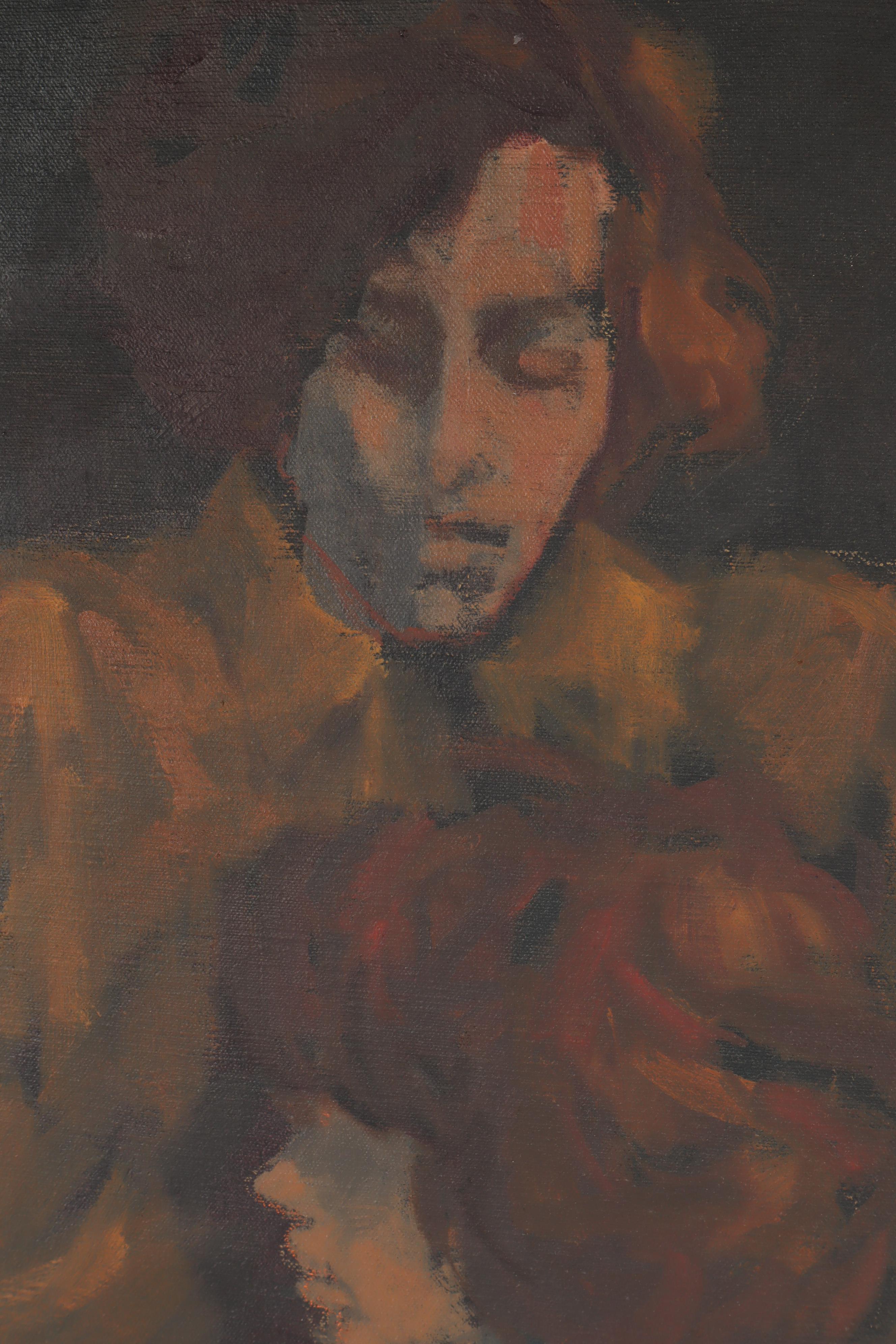 Ann Murray Oil Painting of Two Figures