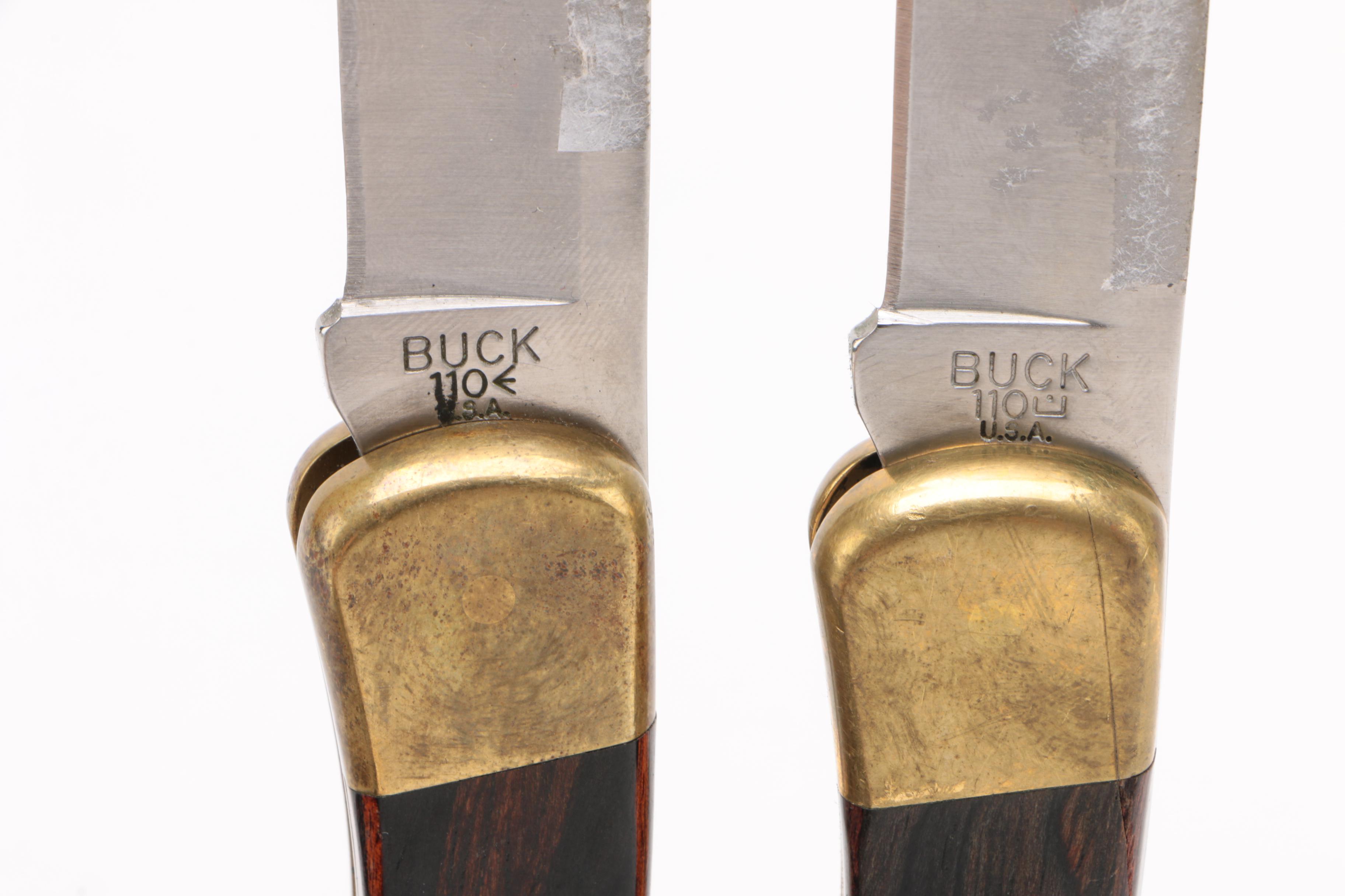 Buck 110 "Hunter" Folding Knives, Contemporary