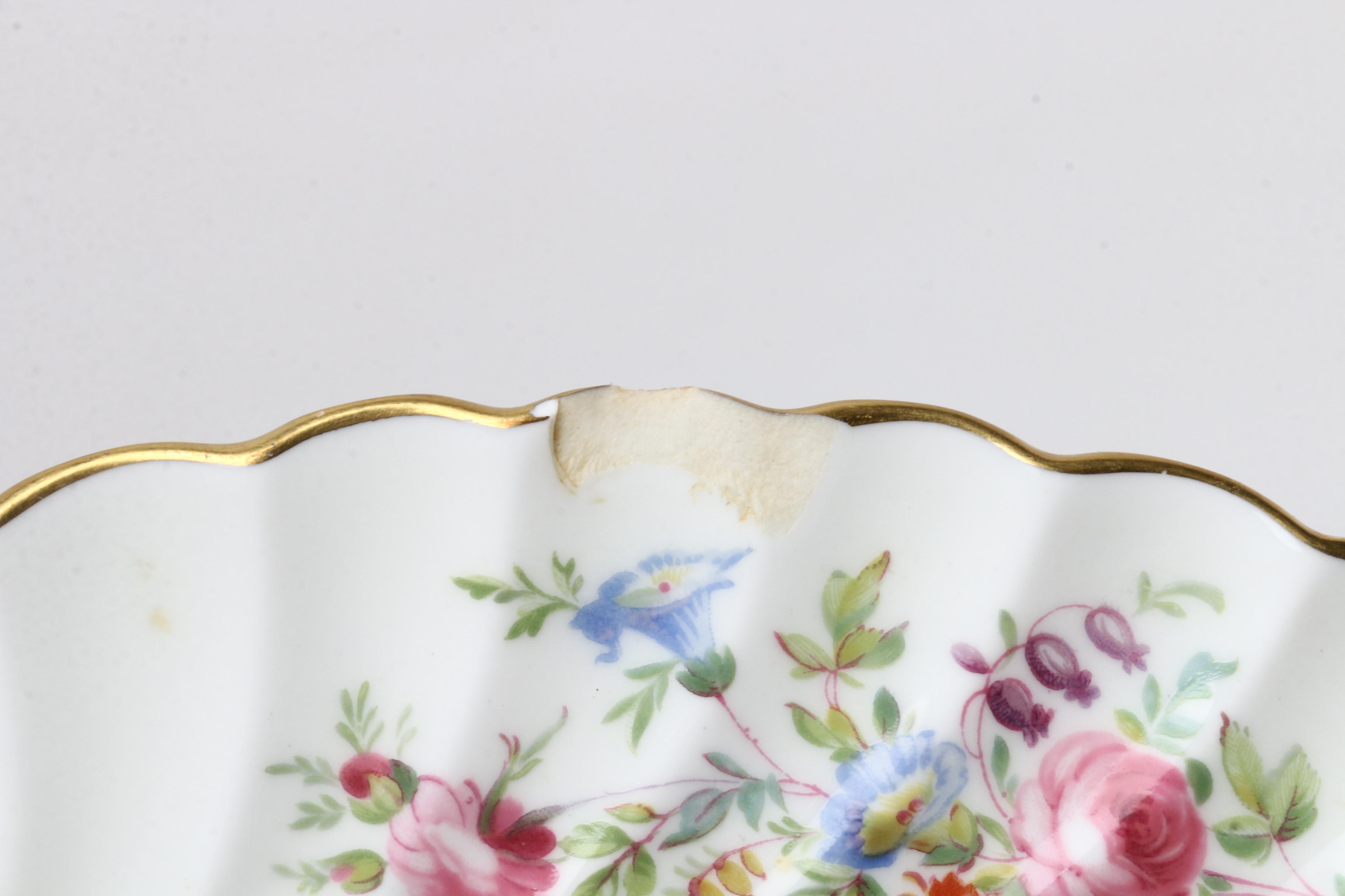 Mintons "Marlow" and Schlaggenwald Dinner Bowls and Dinner Plates