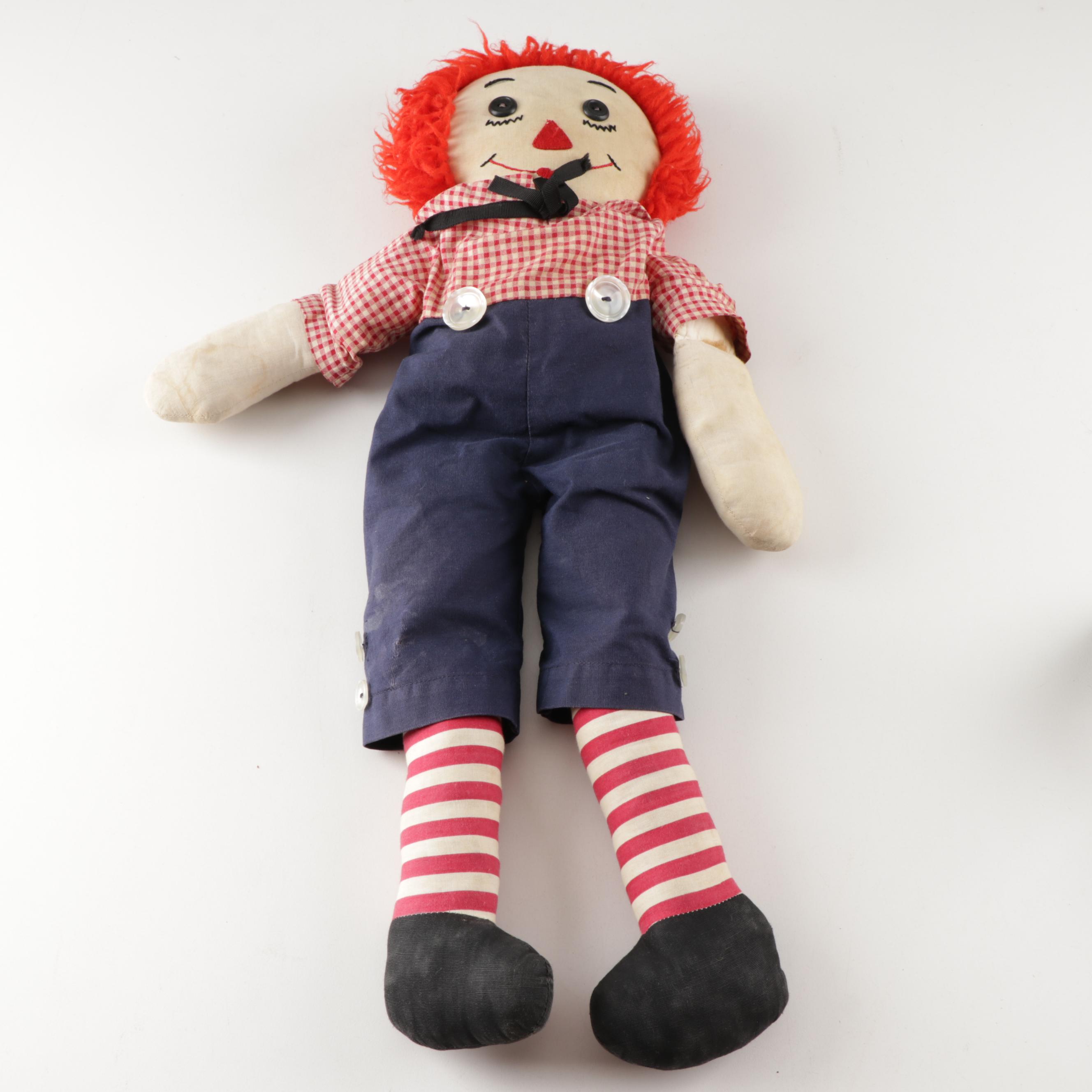 Vintage Raggedy Ann and Andy Dolls with a YoYo Doll