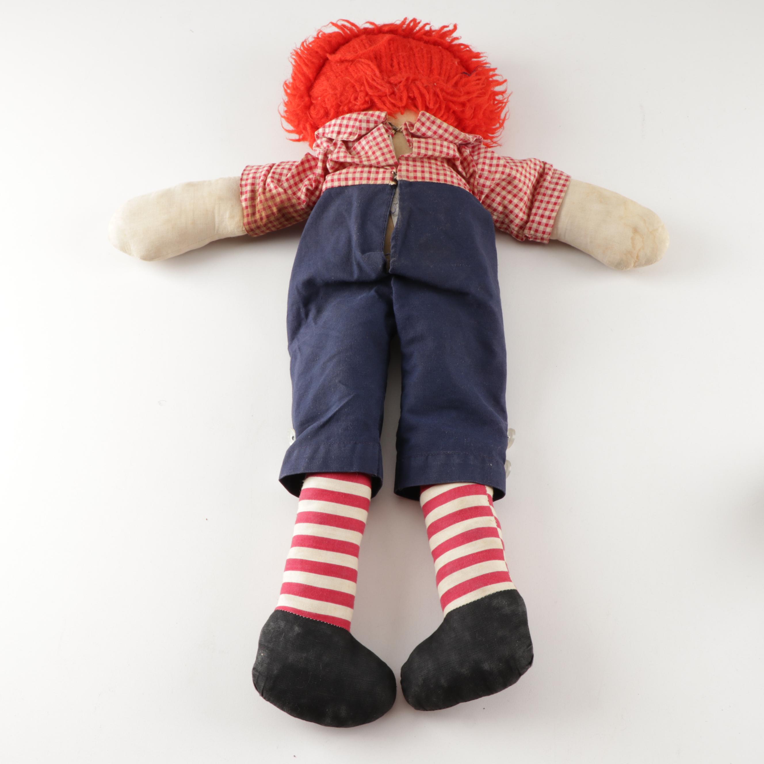 Vintage Raggedy Ann and Andy Dolls with a YoYo Doll