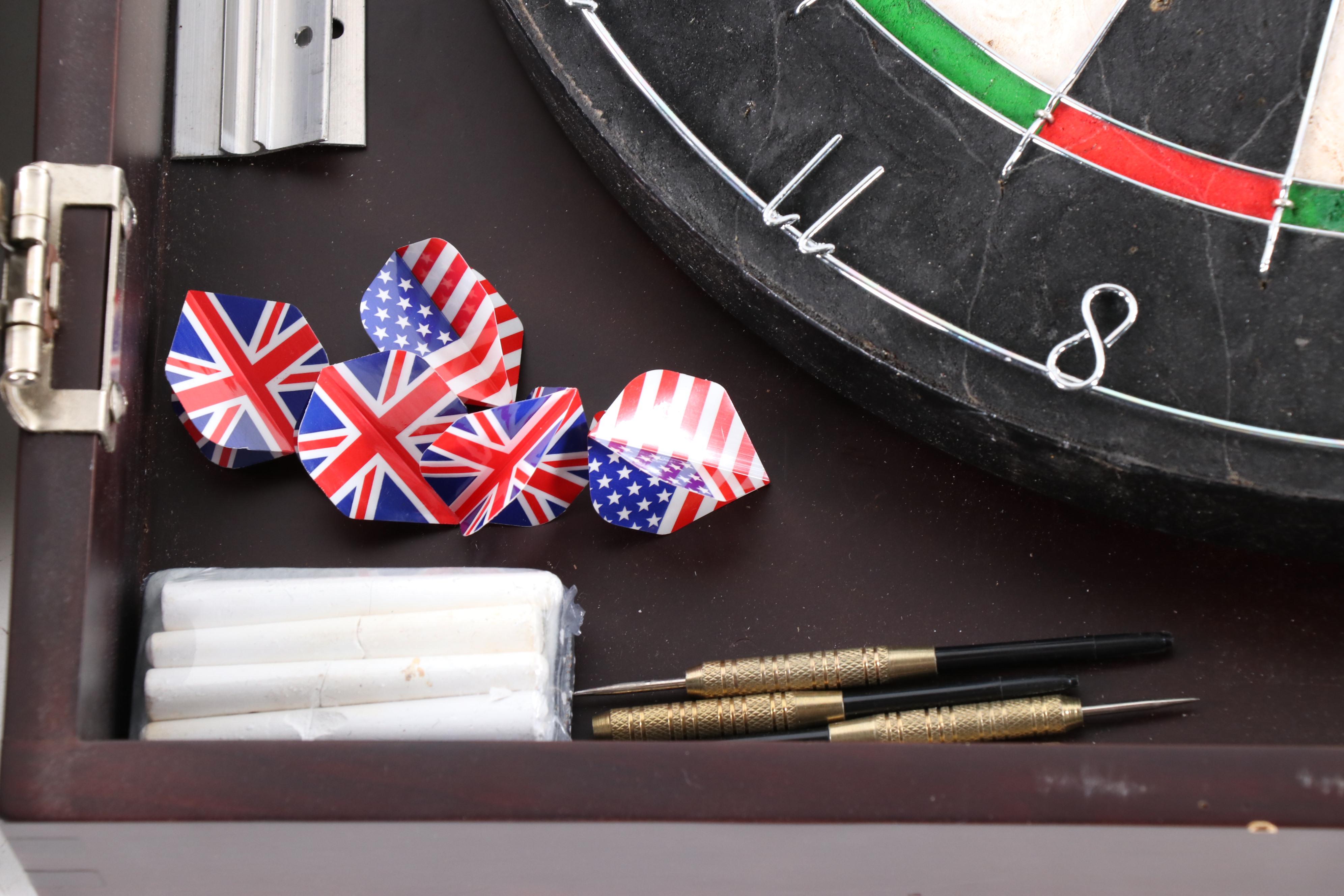 Restoration Hardware Dart Board Cabinet