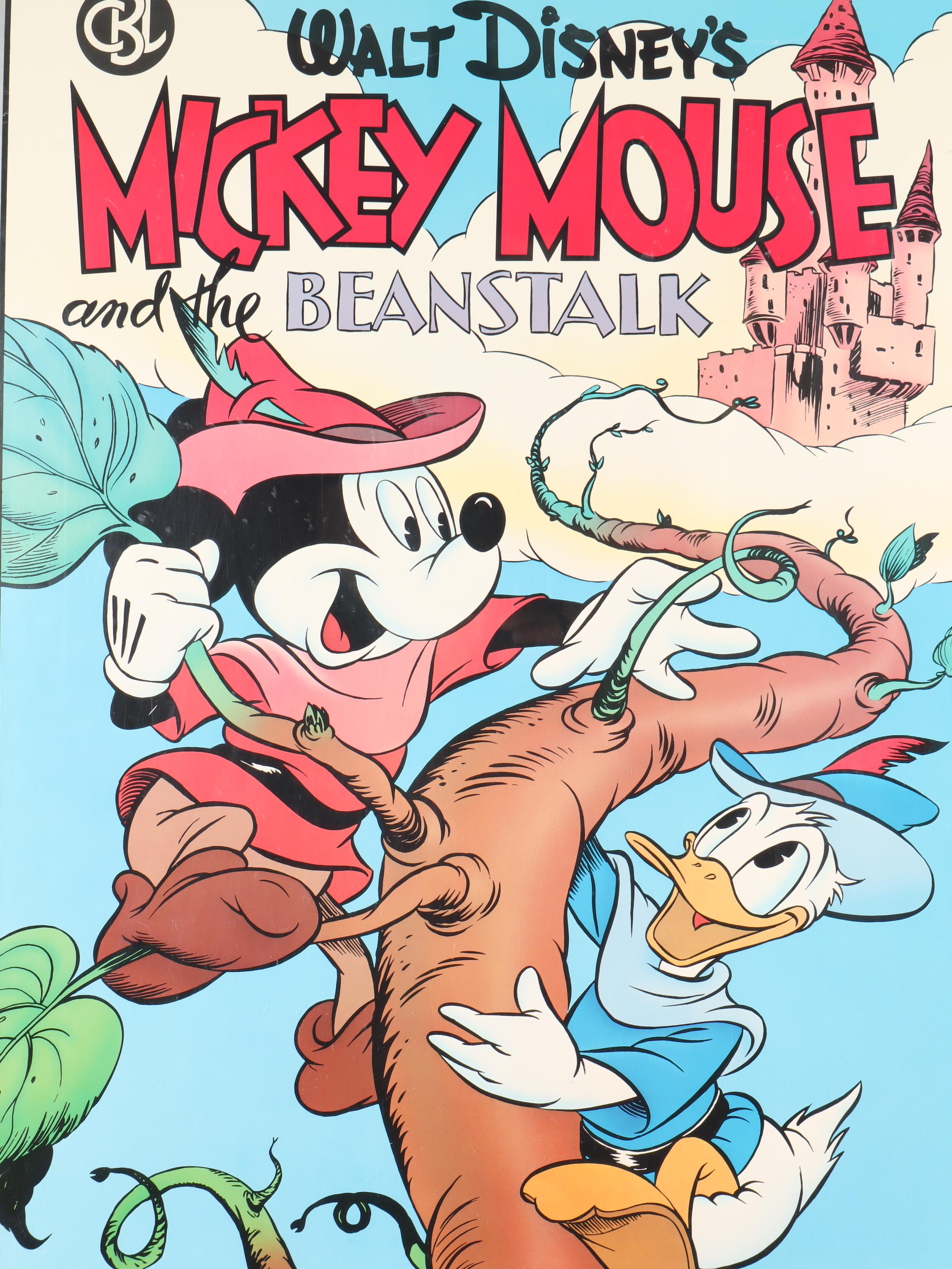 1987 "Walt Disney's Mickey Mouse and the Beanstalk" Offset Lithograph Poster