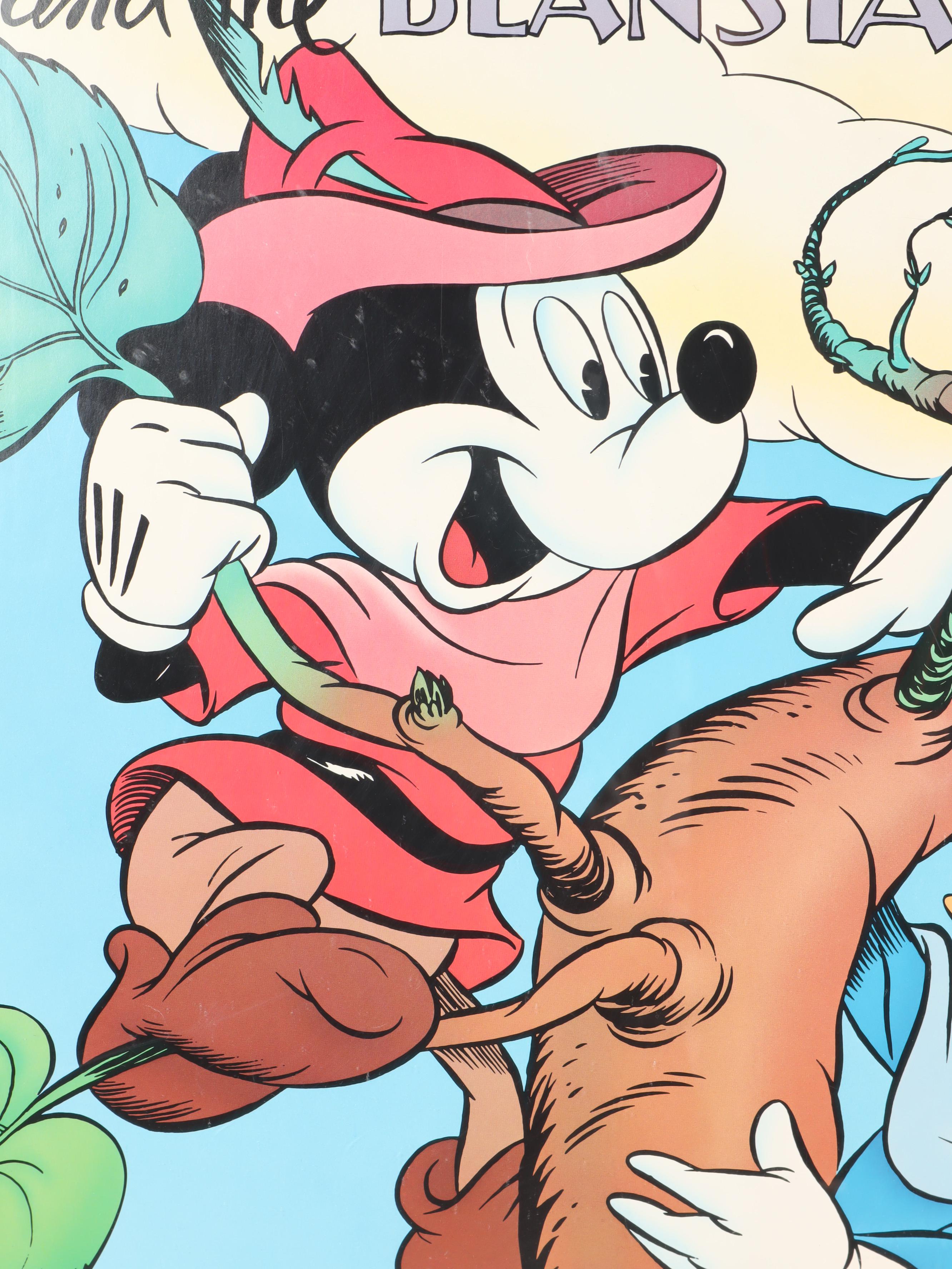 1987 "Walt Disney's Mickey Mouse and the Beanstalk" Offset Lithograph Poster