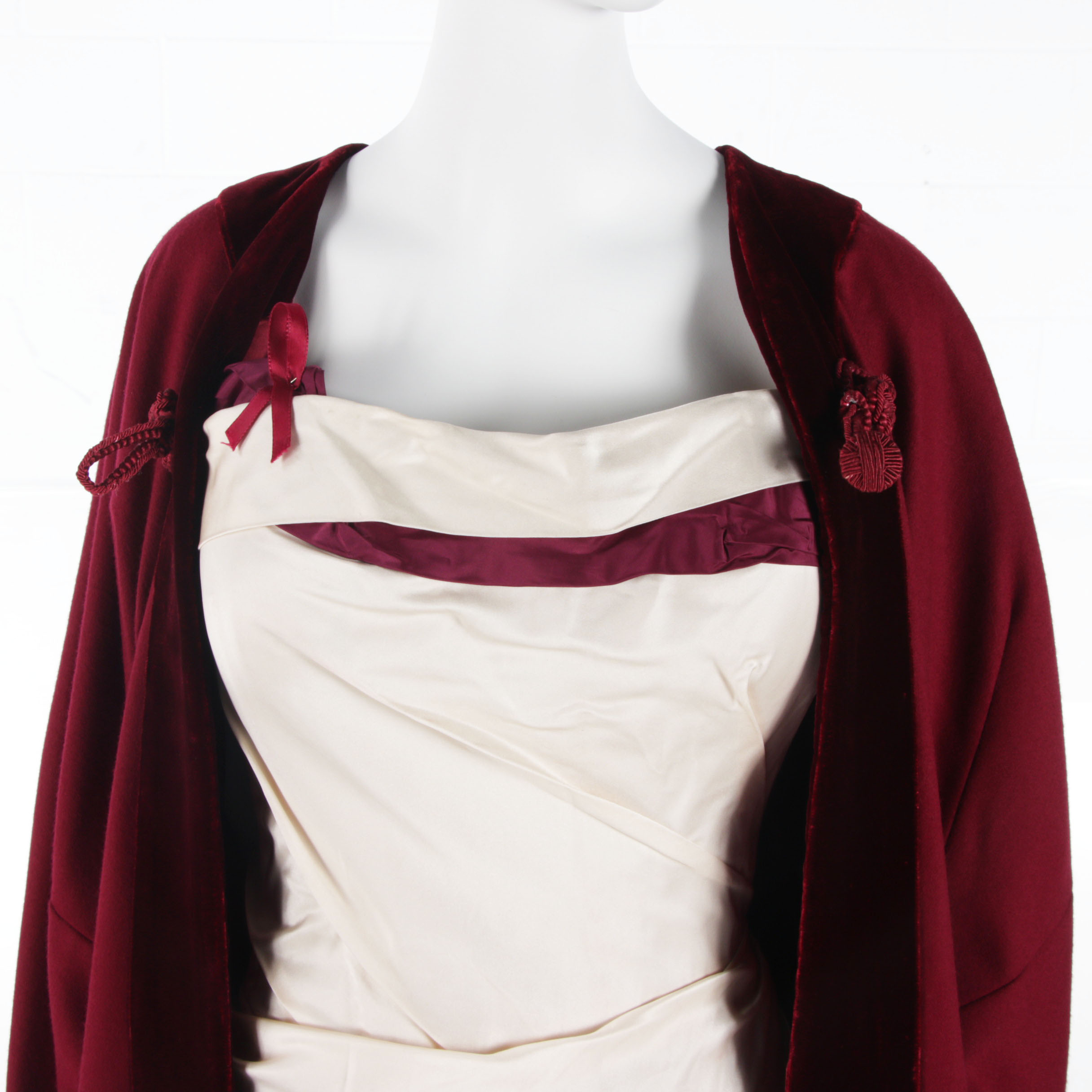 Custom Designed Colleen Atwood Gown and Cape Worn at 1993 Inaugural Ball