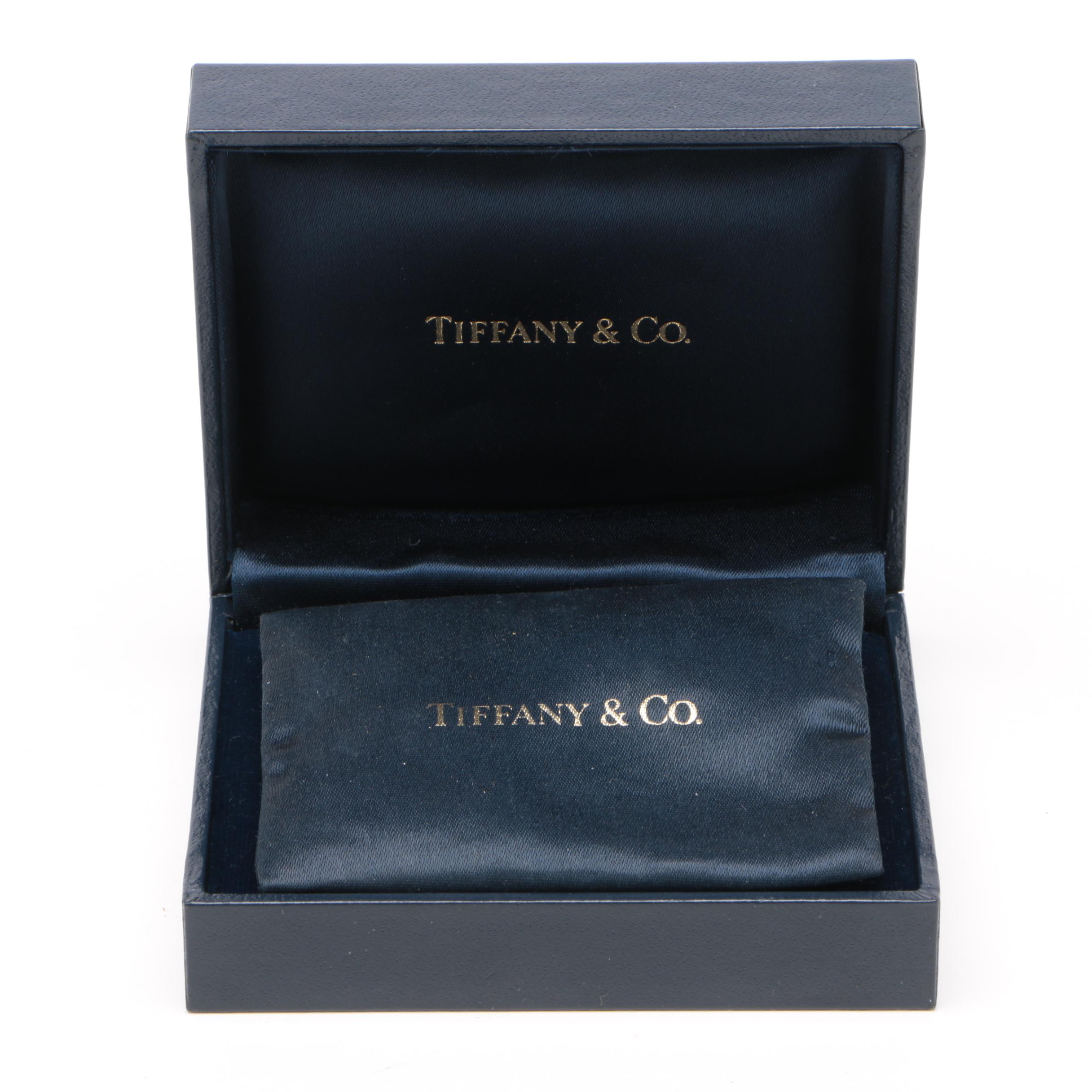 Tiffany & Co. Sterling Silver Heart Shaped Perfume Bottle with Box