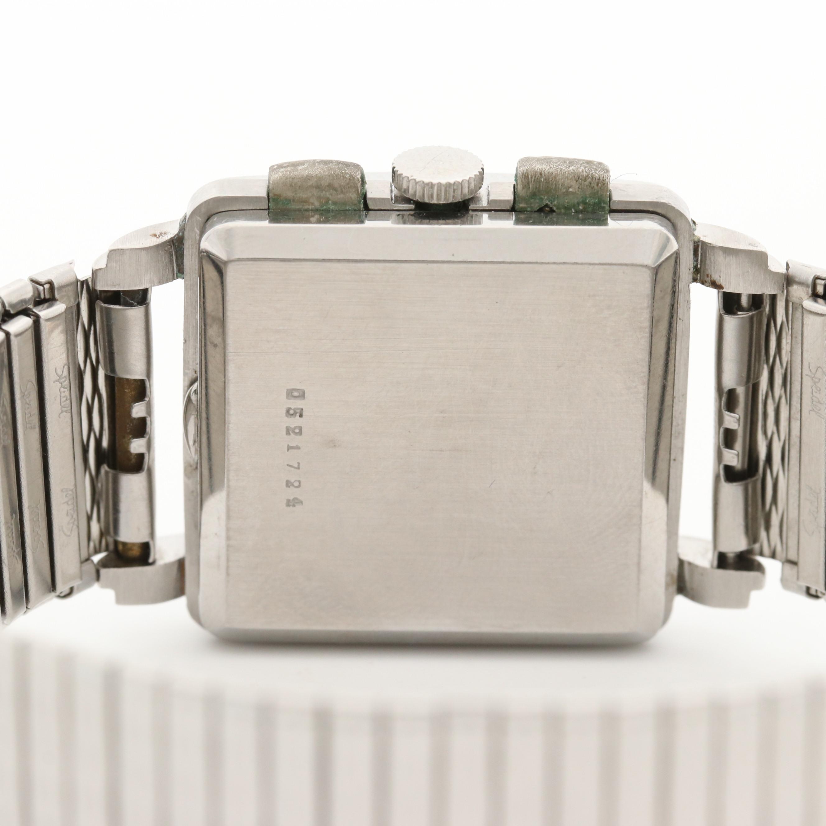 Vintage Marvin Stainless Steel Chronograph Watch