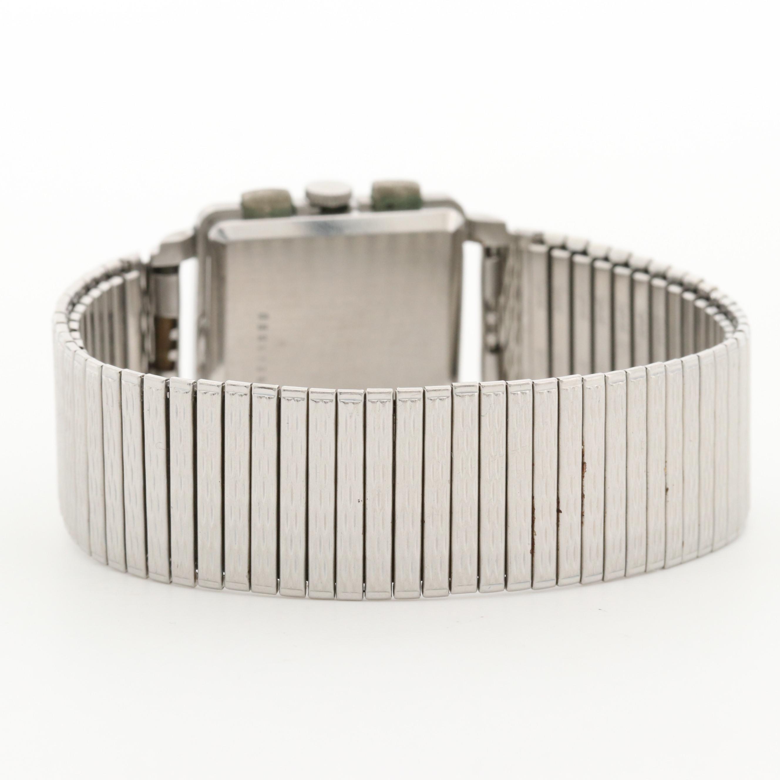 Vintage Marvin Stainless Steel Chronograph Watch