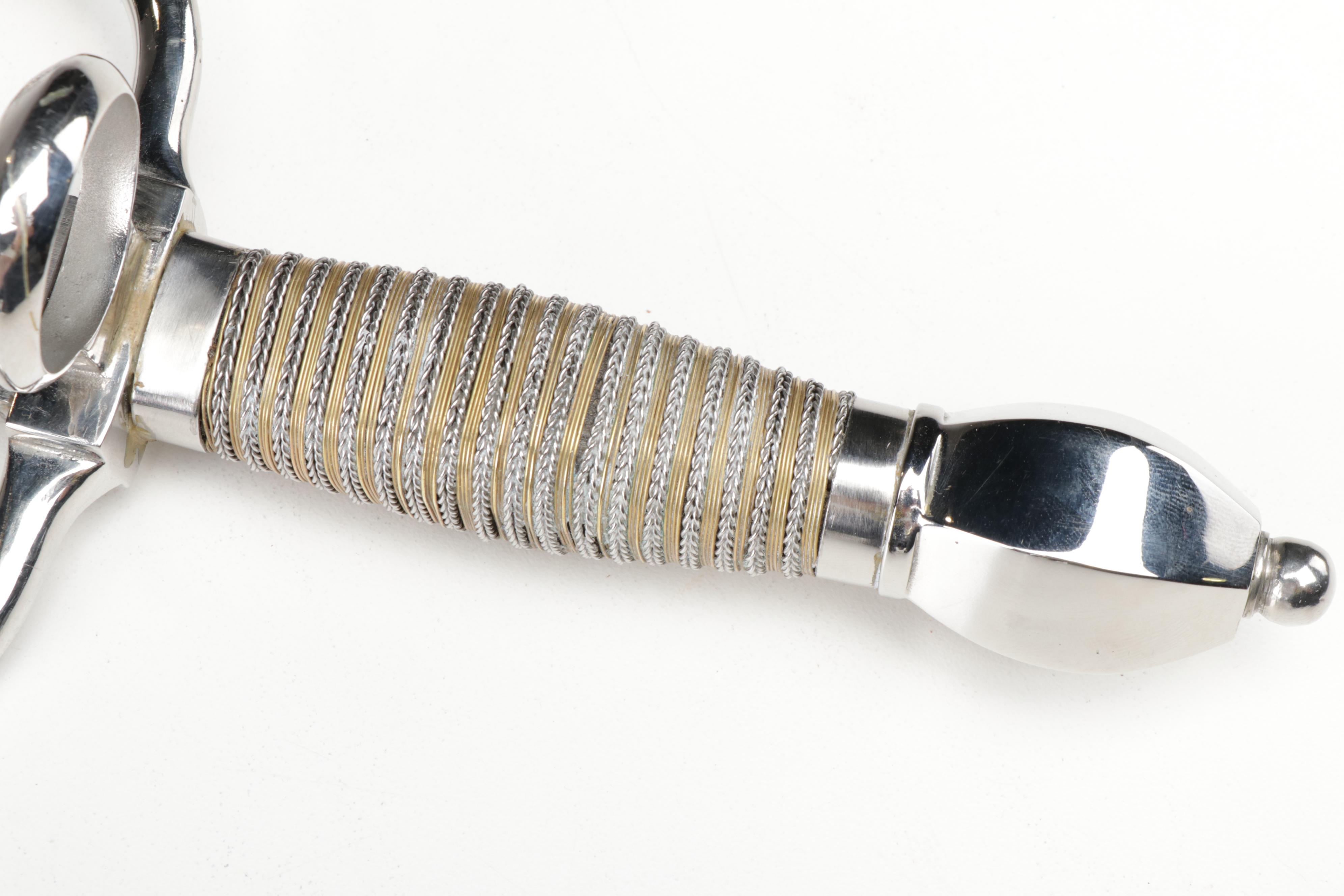 Stainless Steel Cosplay Parrying Dagger with Leather Sheath