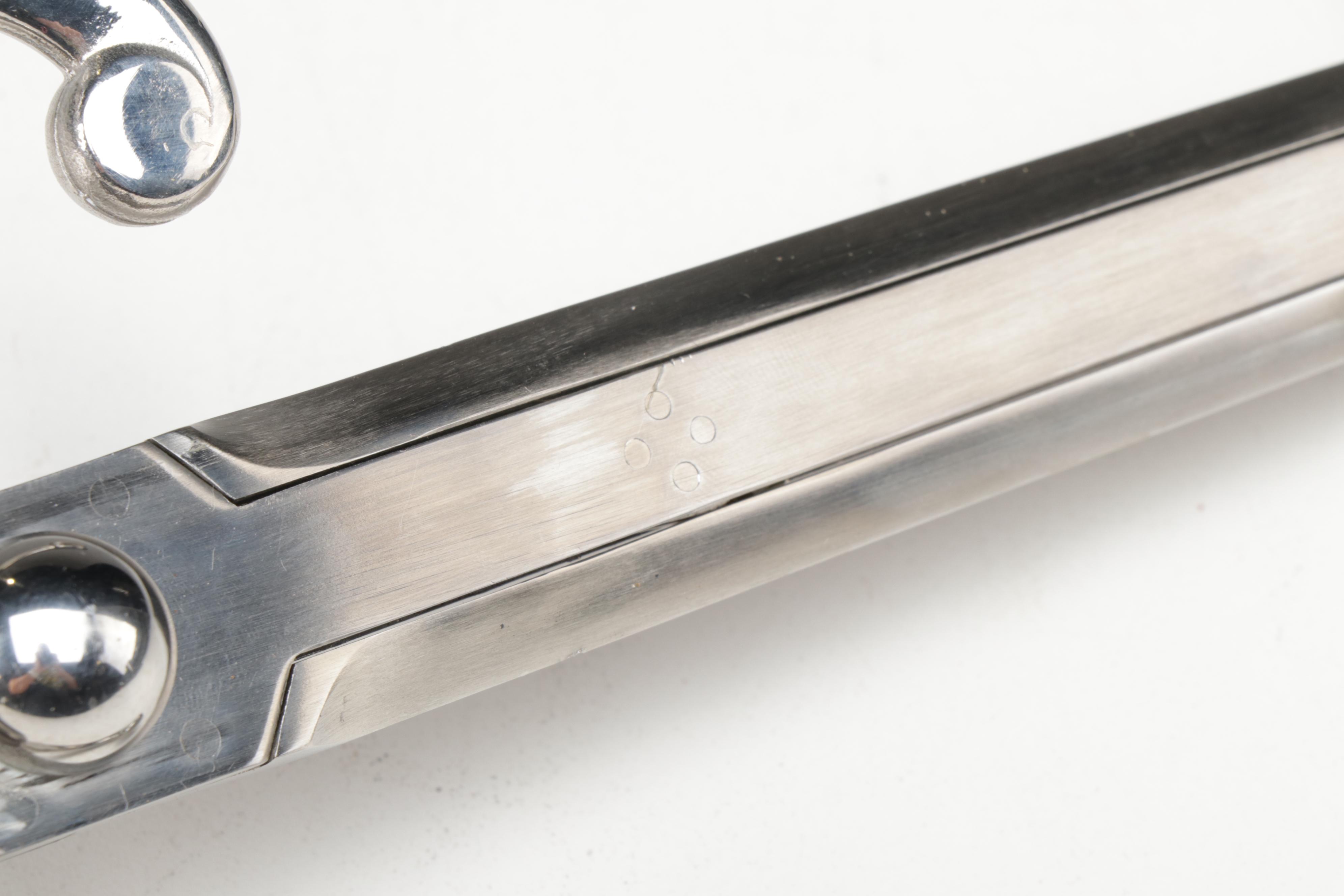 Stainless Steel Cosplay Parrying Dagger with Leather Sheath