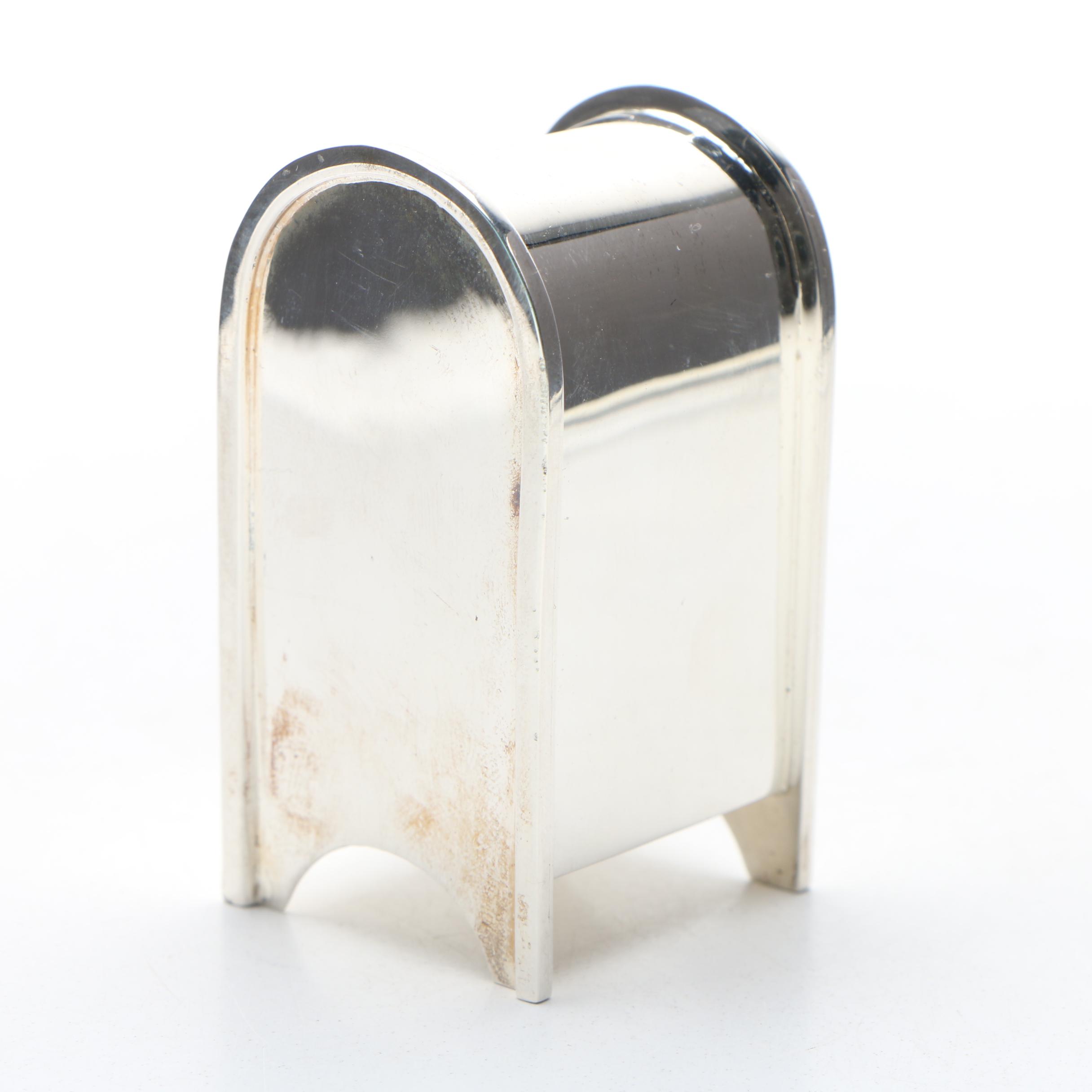 Tiffany & Co. Sterling Silver Mailbox Stamp Dispenser