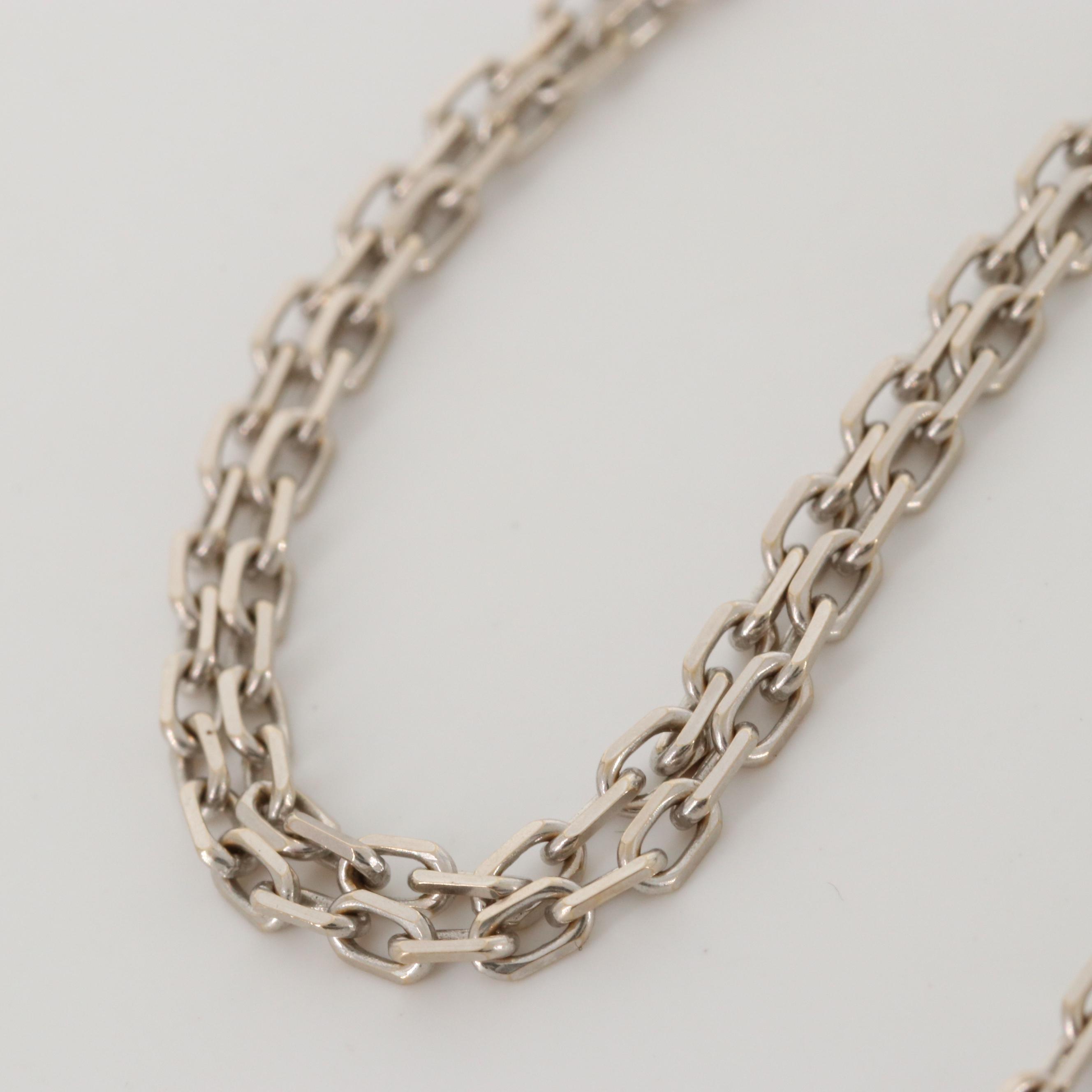 18K White Gold Chain