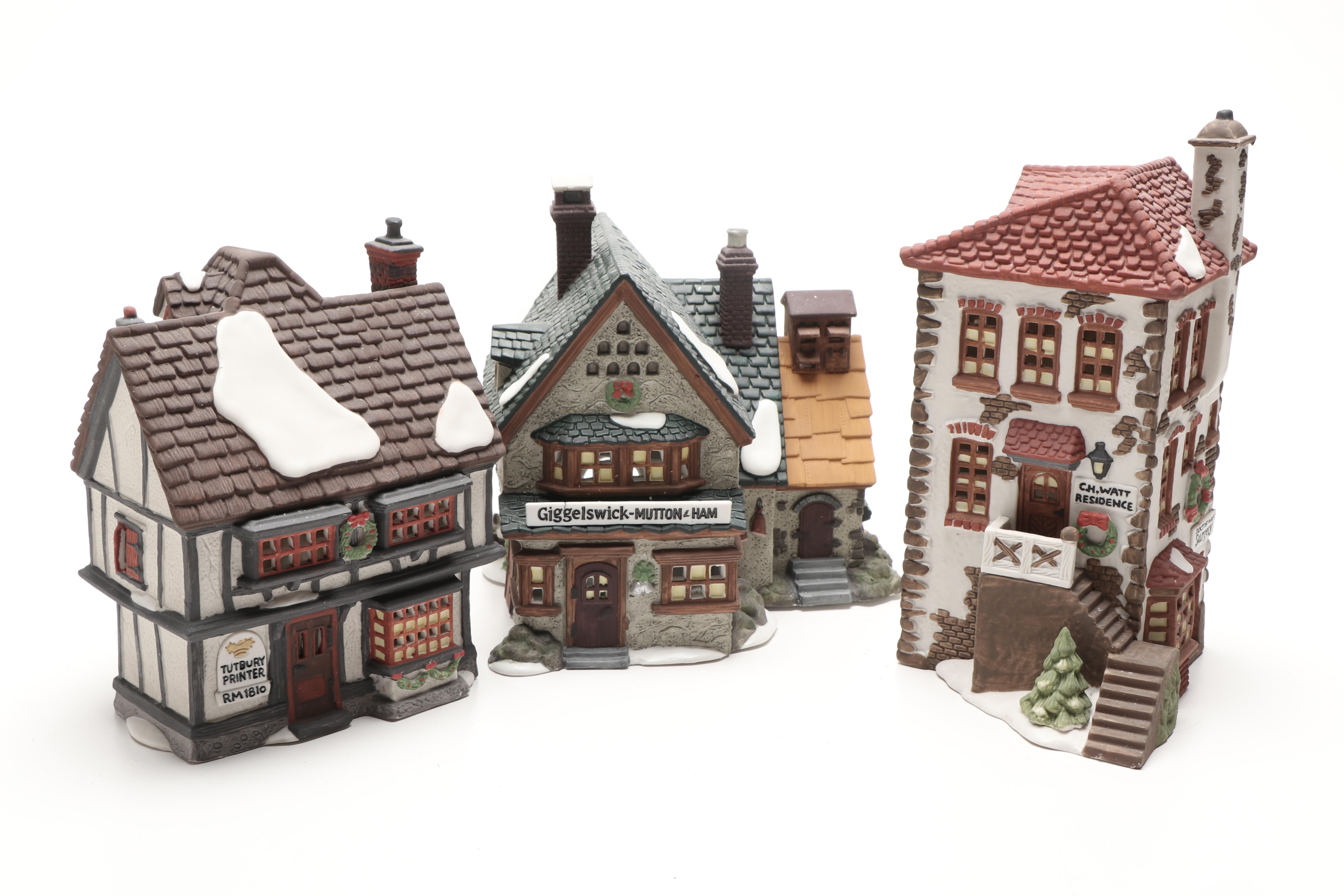 Department 56 Heritage Village Collection "Dickens' Village" Porcelain Houses