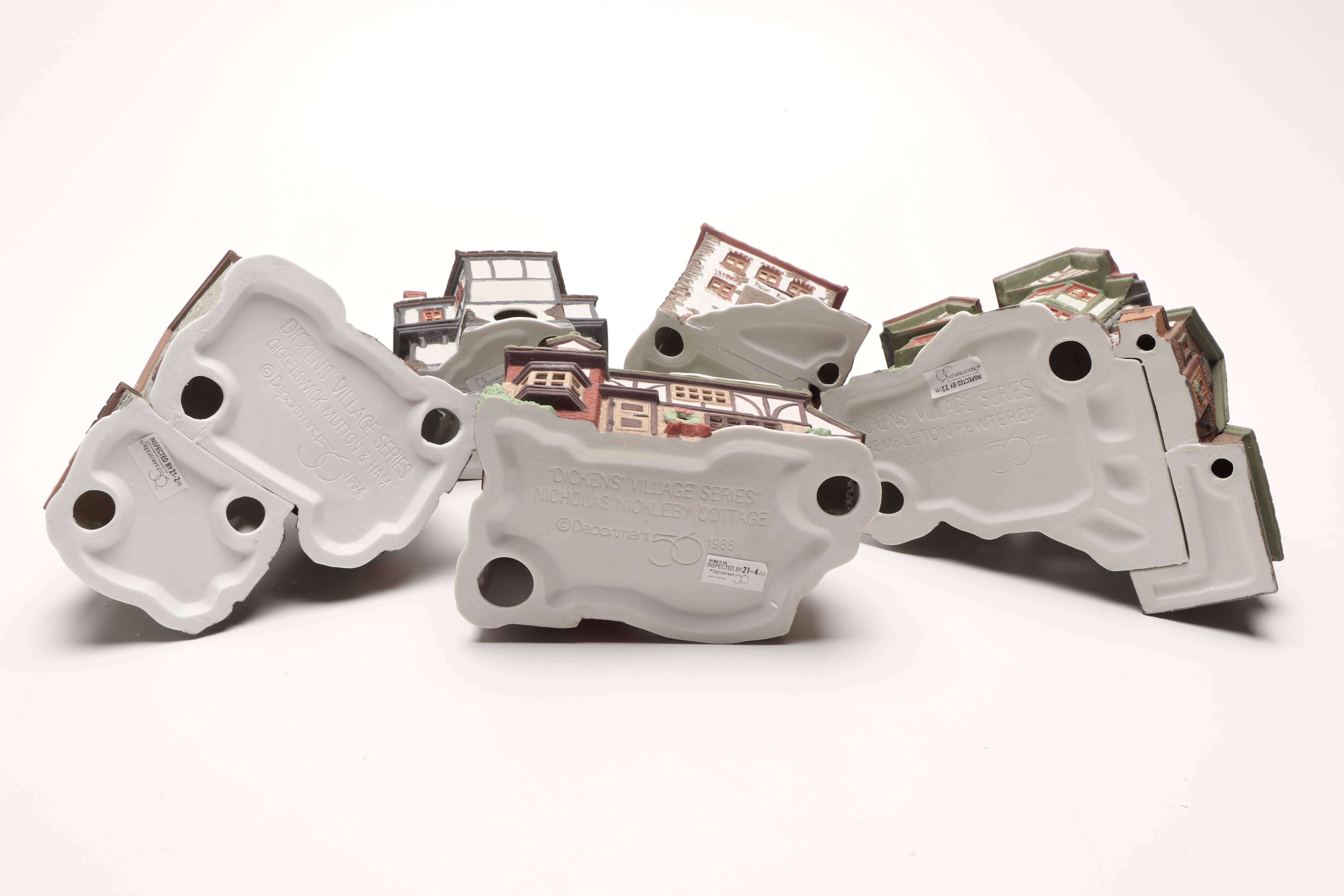 Department 56 Heritage Village Collection "Dickens' Village" Porcelain Houses