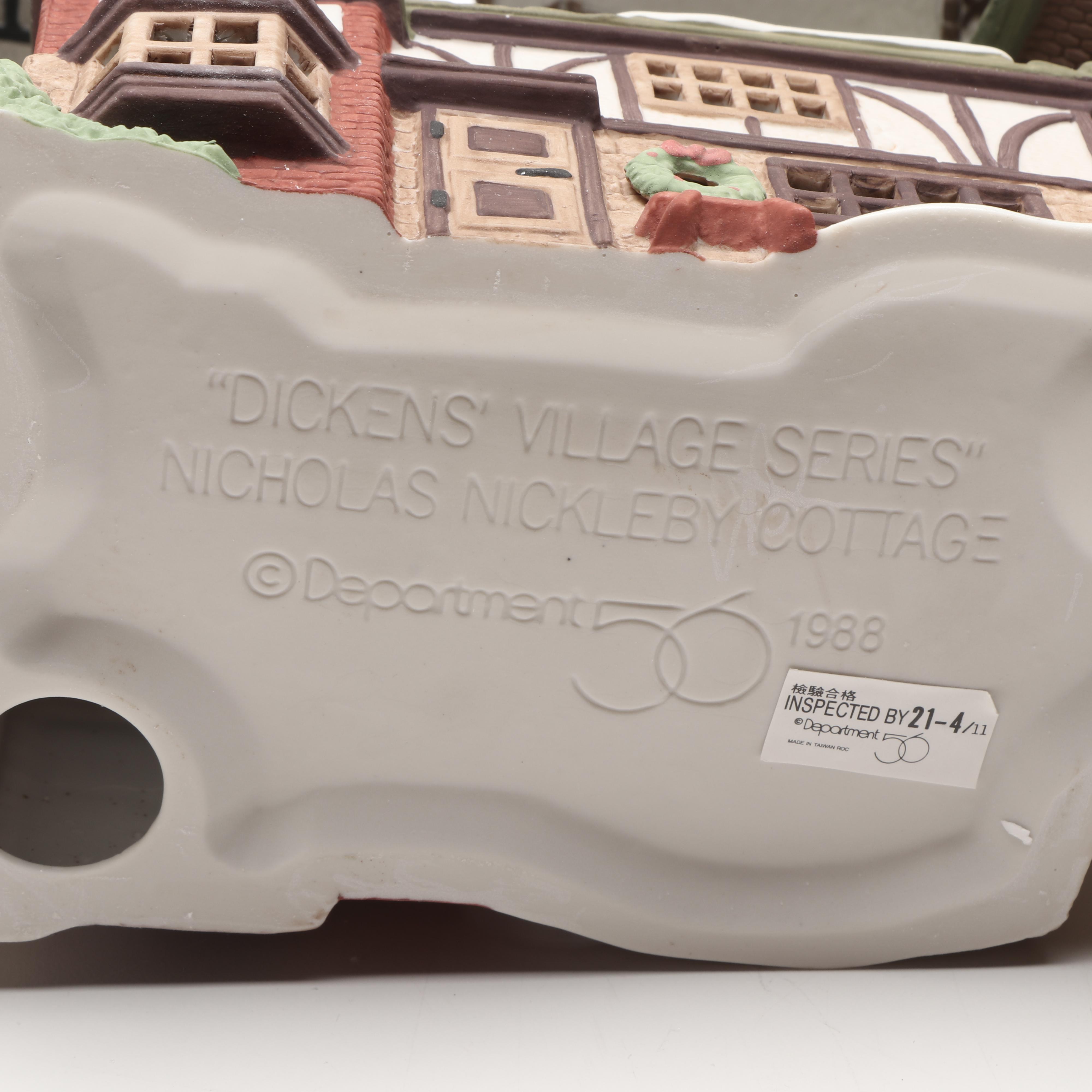 Department 56 Heritage Village Collection "Dickens' Village" Porcelain Houses