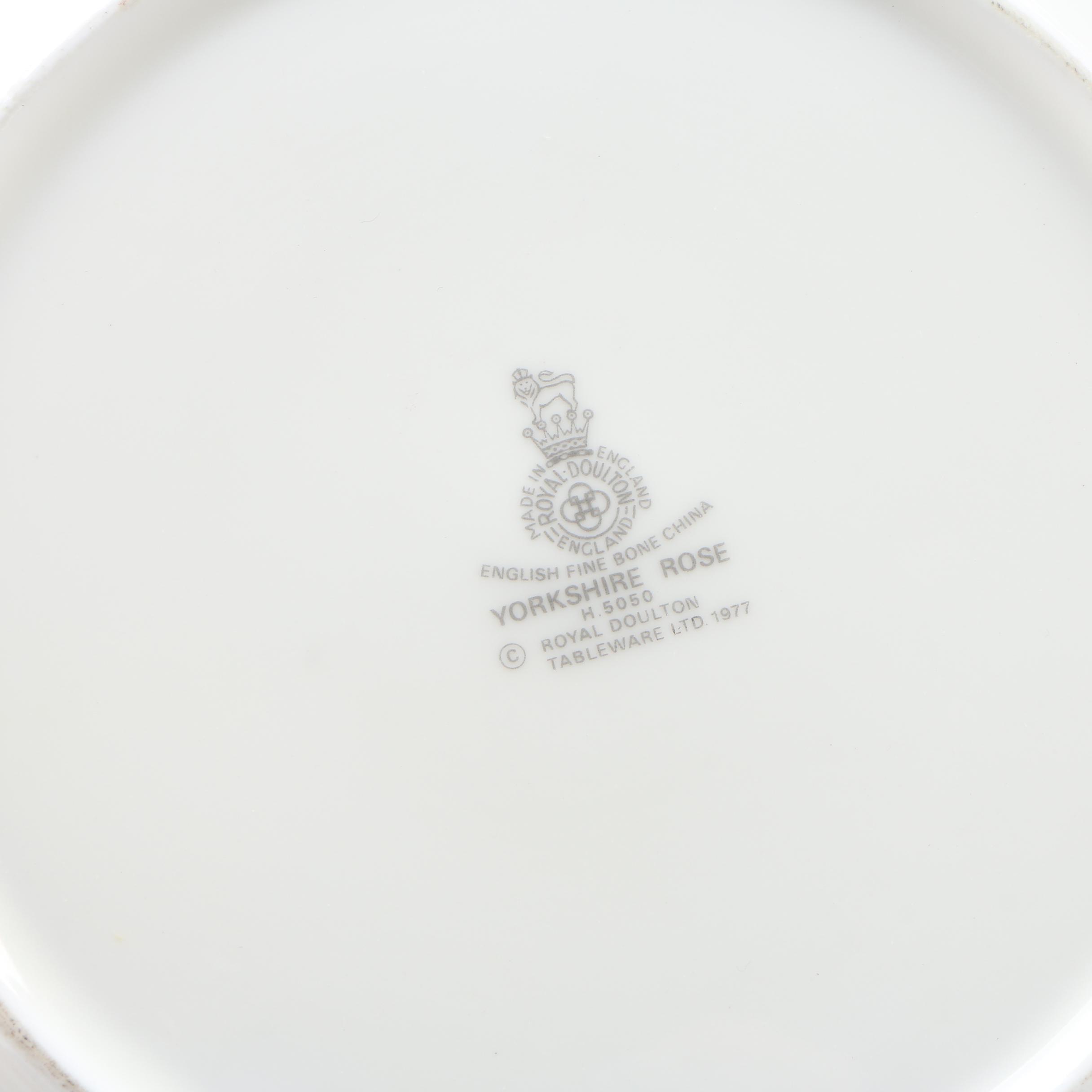 Royal Doulton "Yorkshire Rose" China Dinnerware, 1978 - 1998