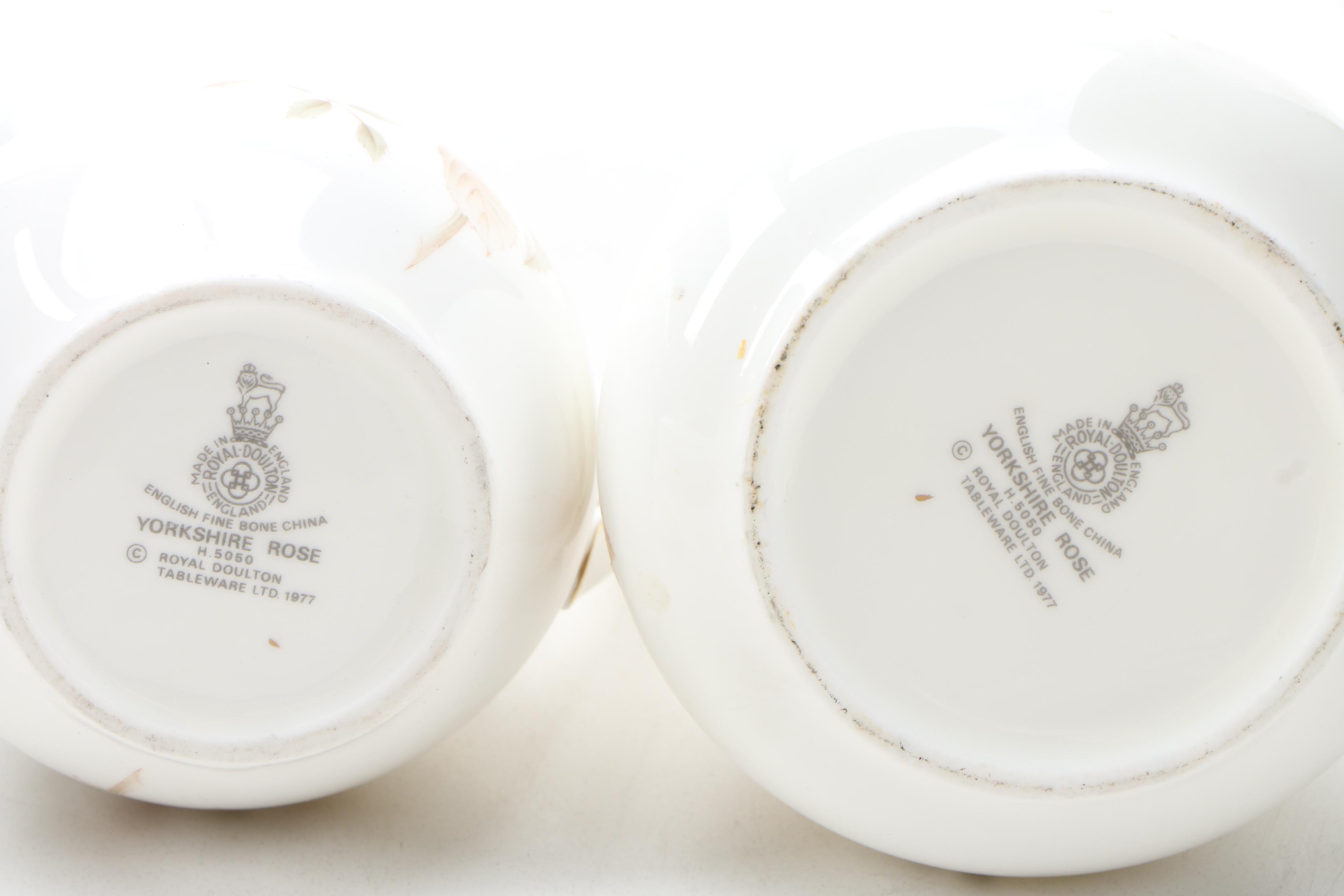 Royal Doulton "Yorkshire Rose" China Dinnerware, 1978 - 1998