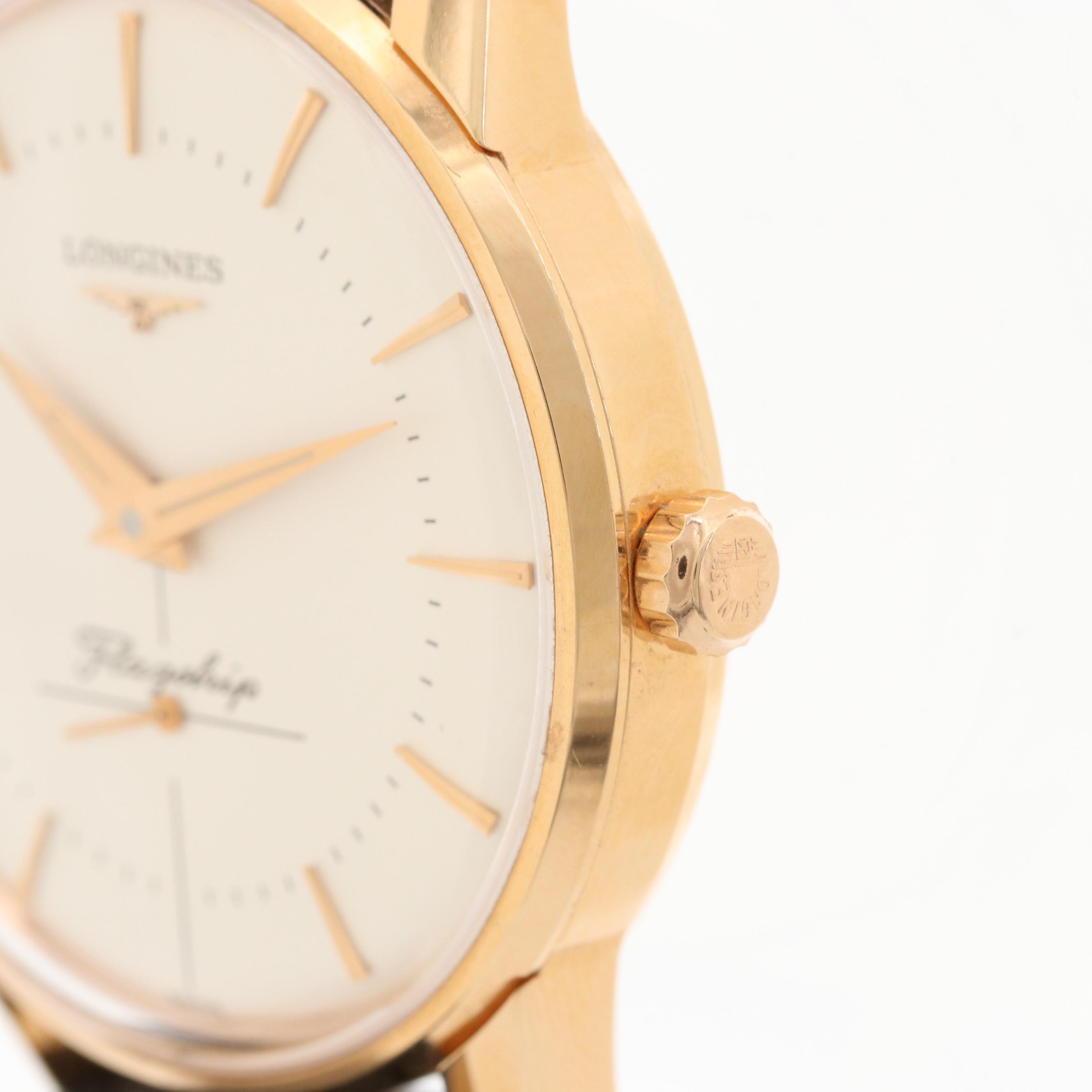 Longines Flagship 18K Rose Gold Watch