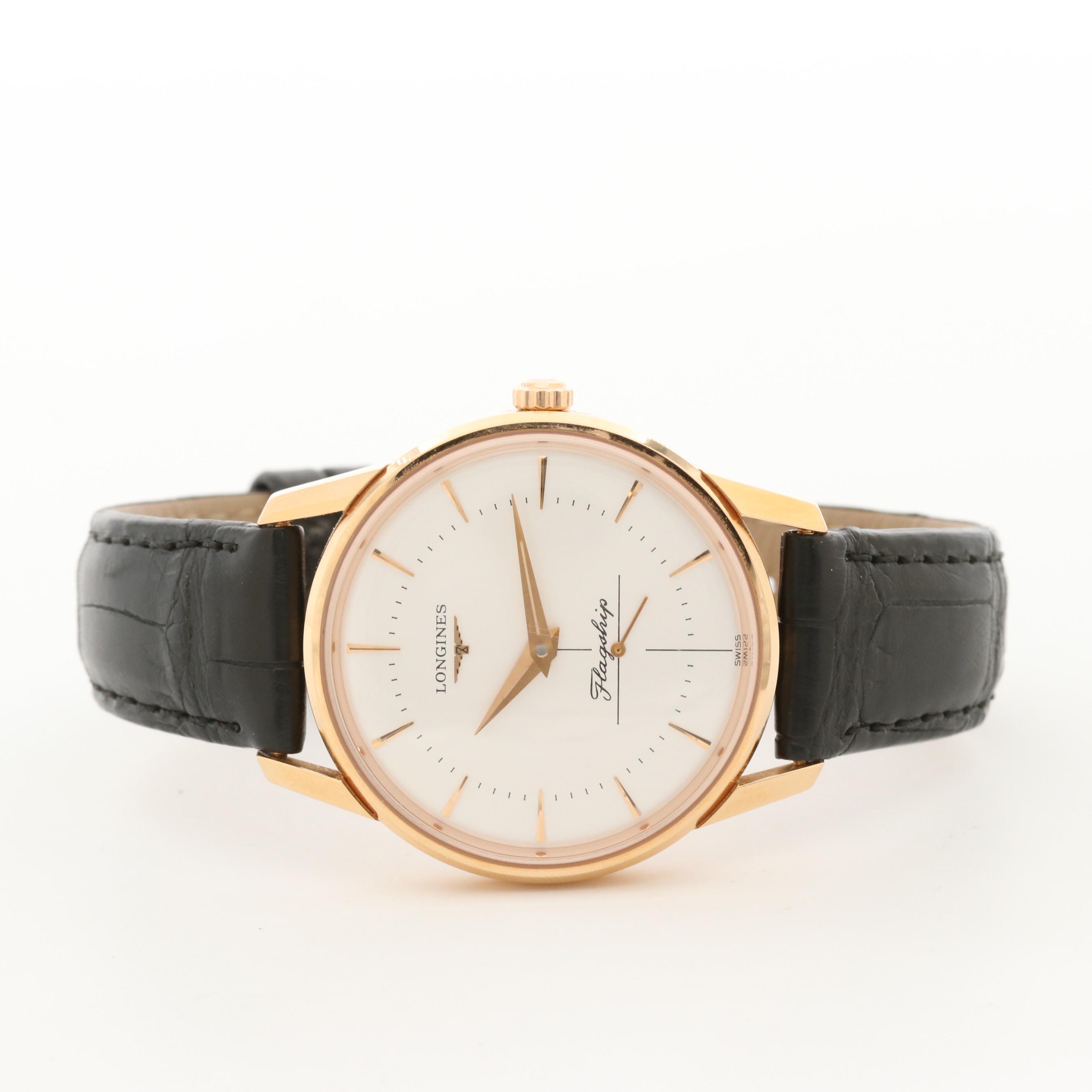 Longines Flagship 18K Rose Gold Watch