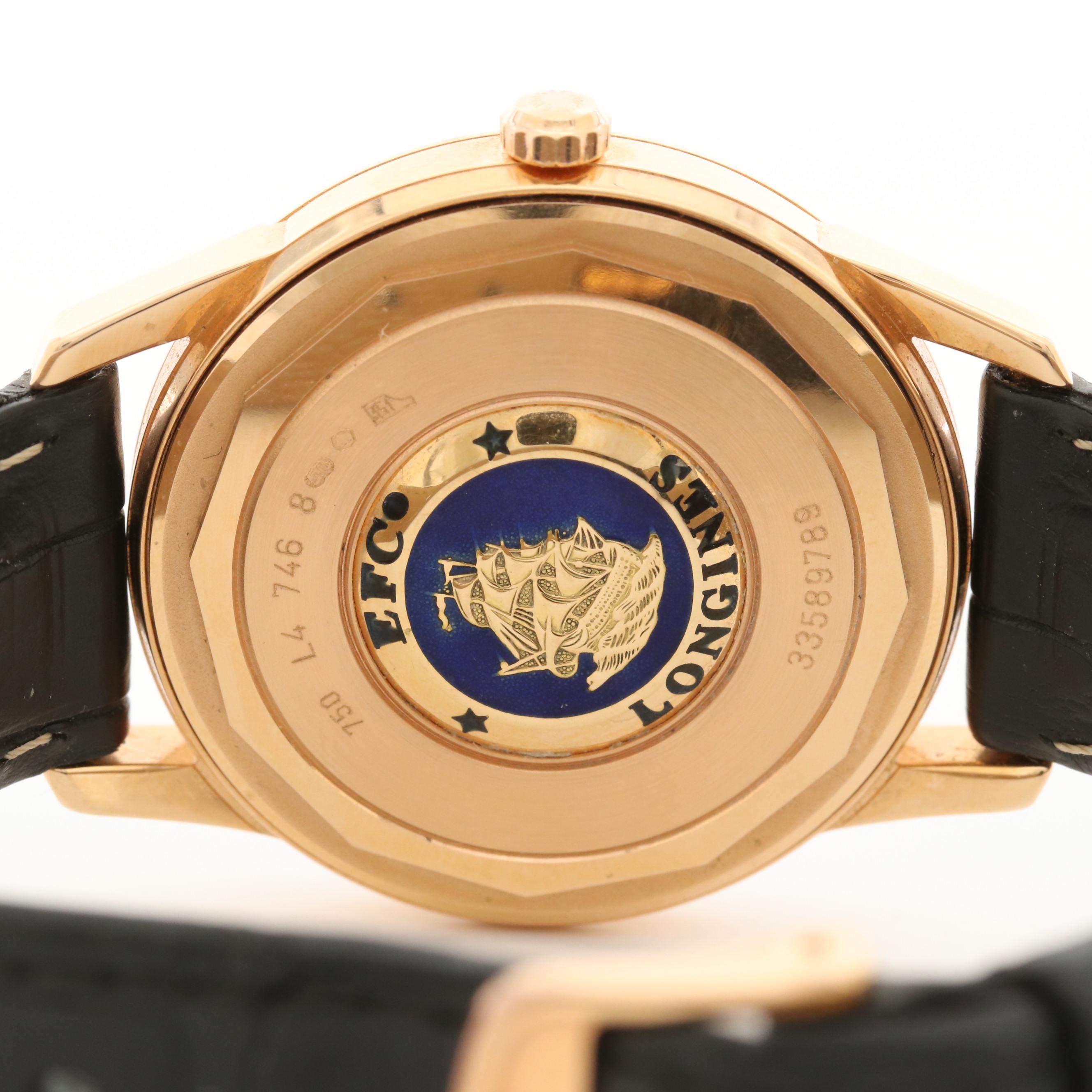 Longines Flagship 18K Rose Gold Watch