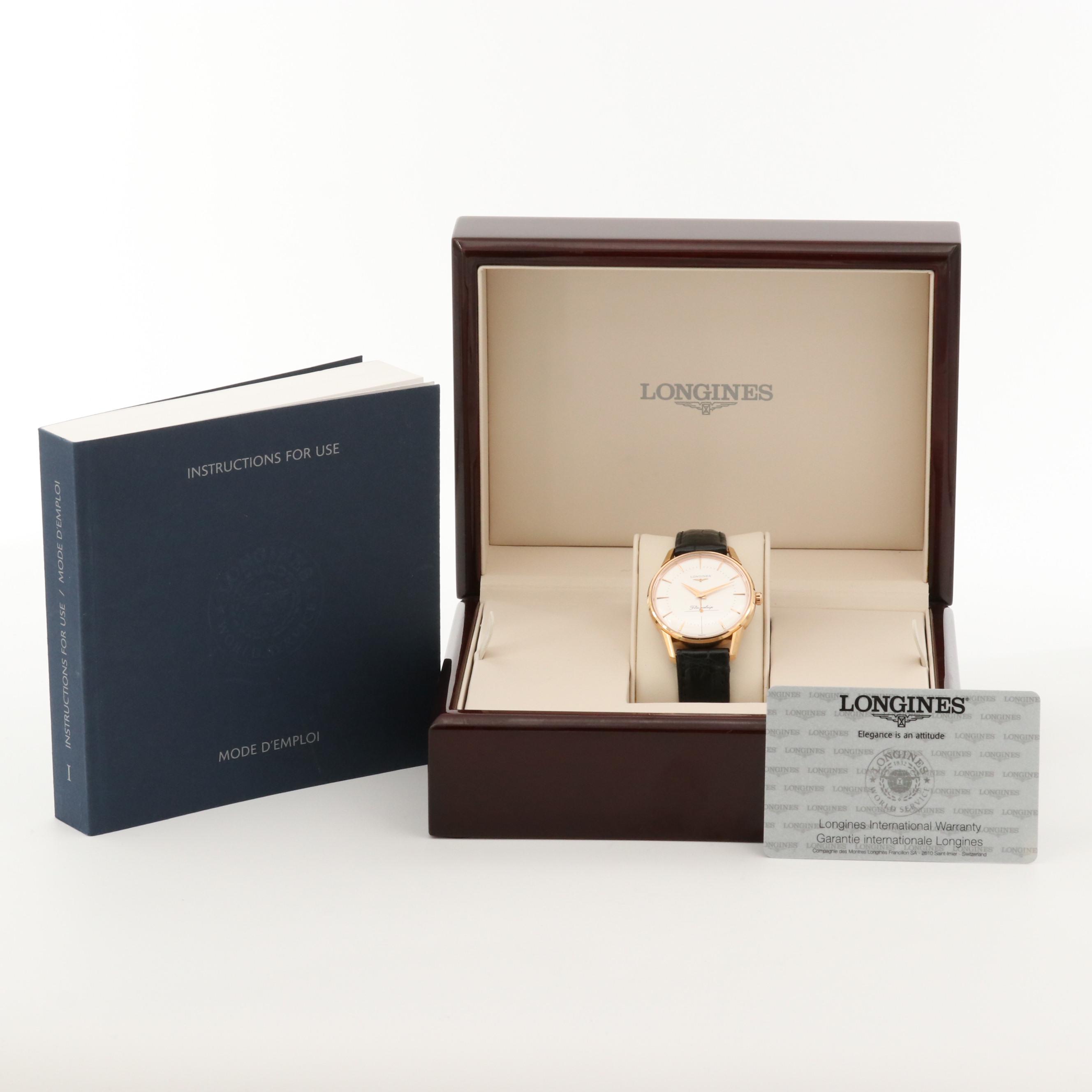 Longines Flagship 18K Rose Gold Watch