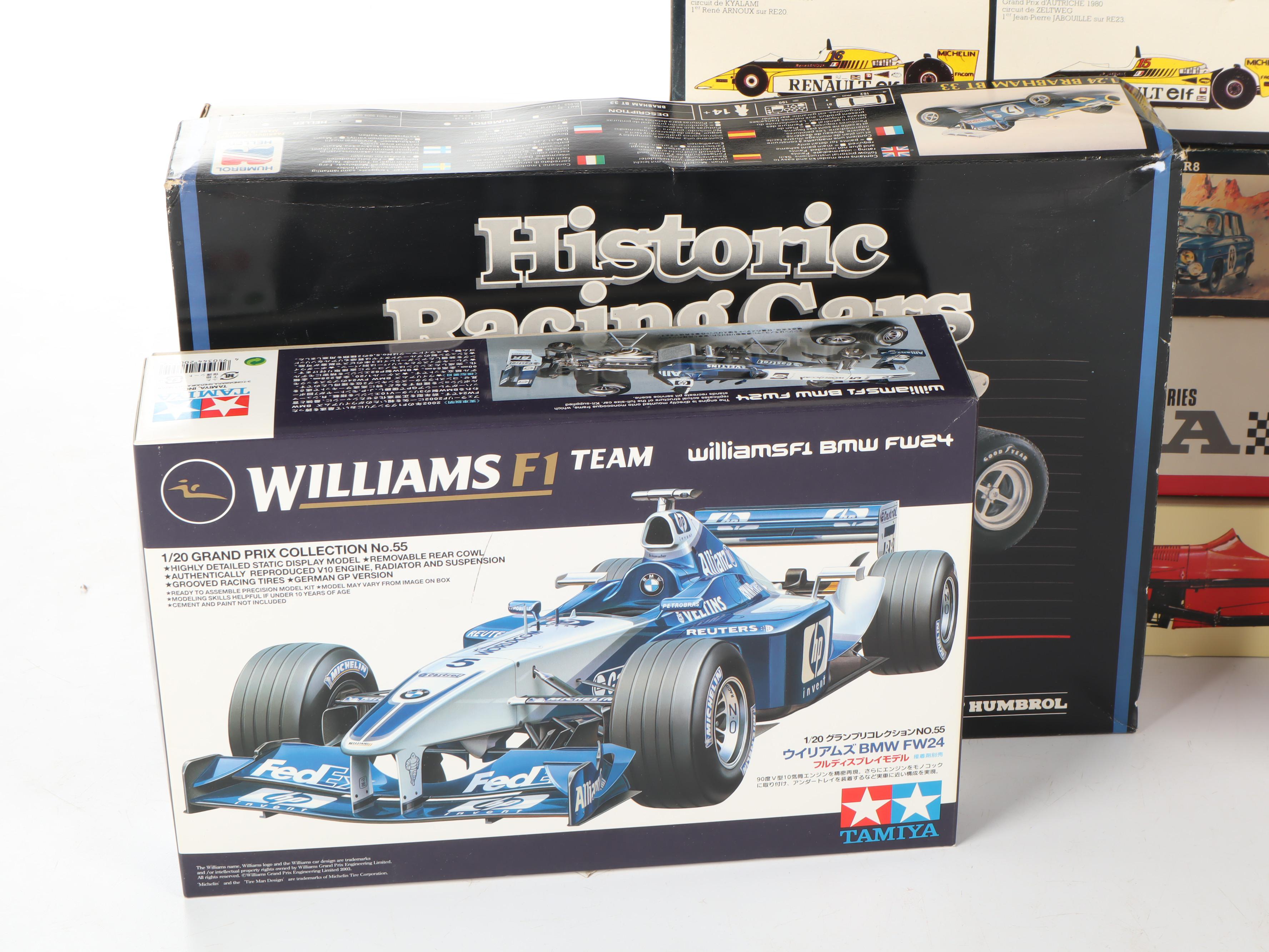 F-1 Race Car Plastic Model Kits, Late 20th Century