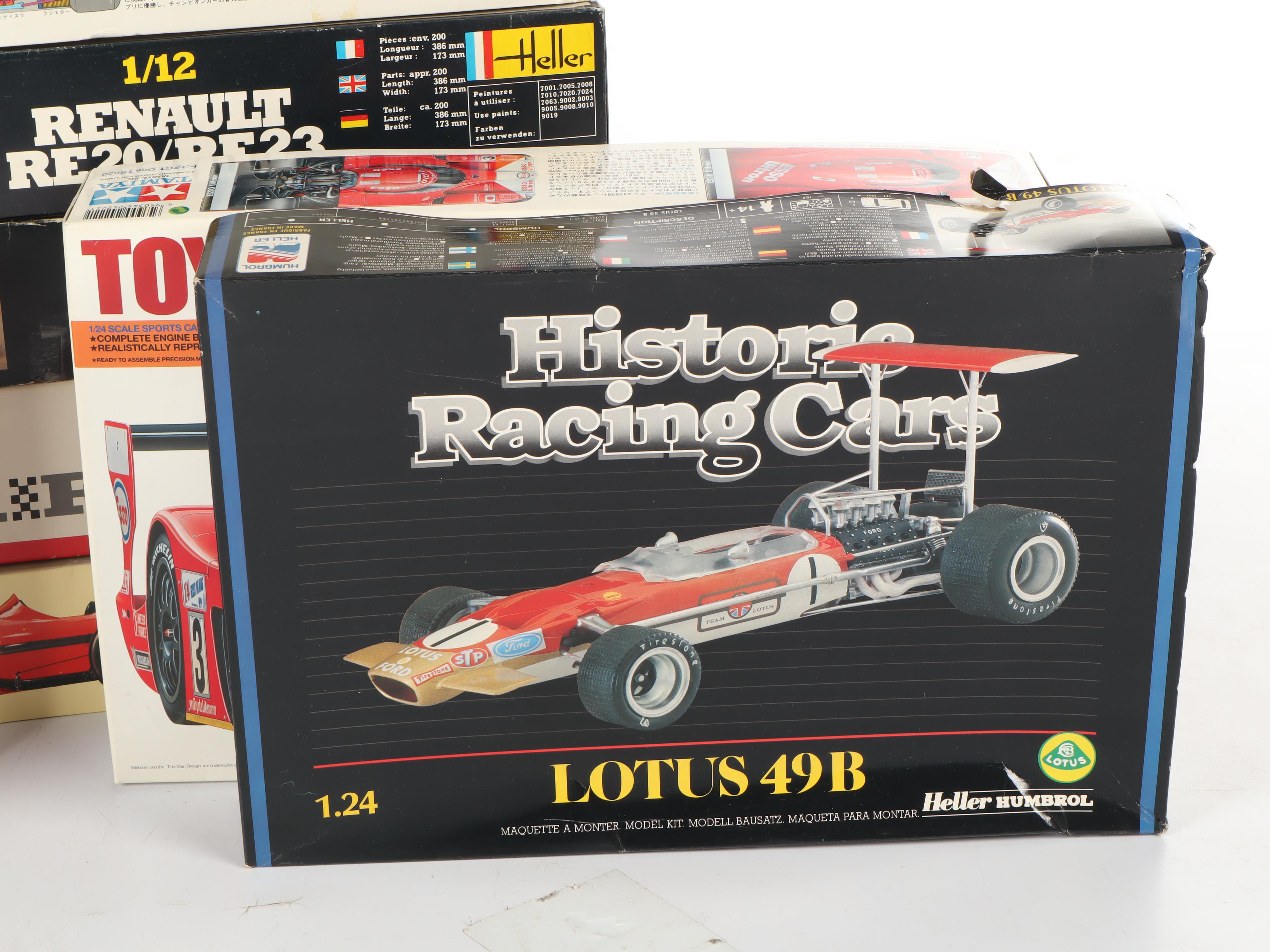 F-1 Race Car Plastic Model Kits, Late 20th Century