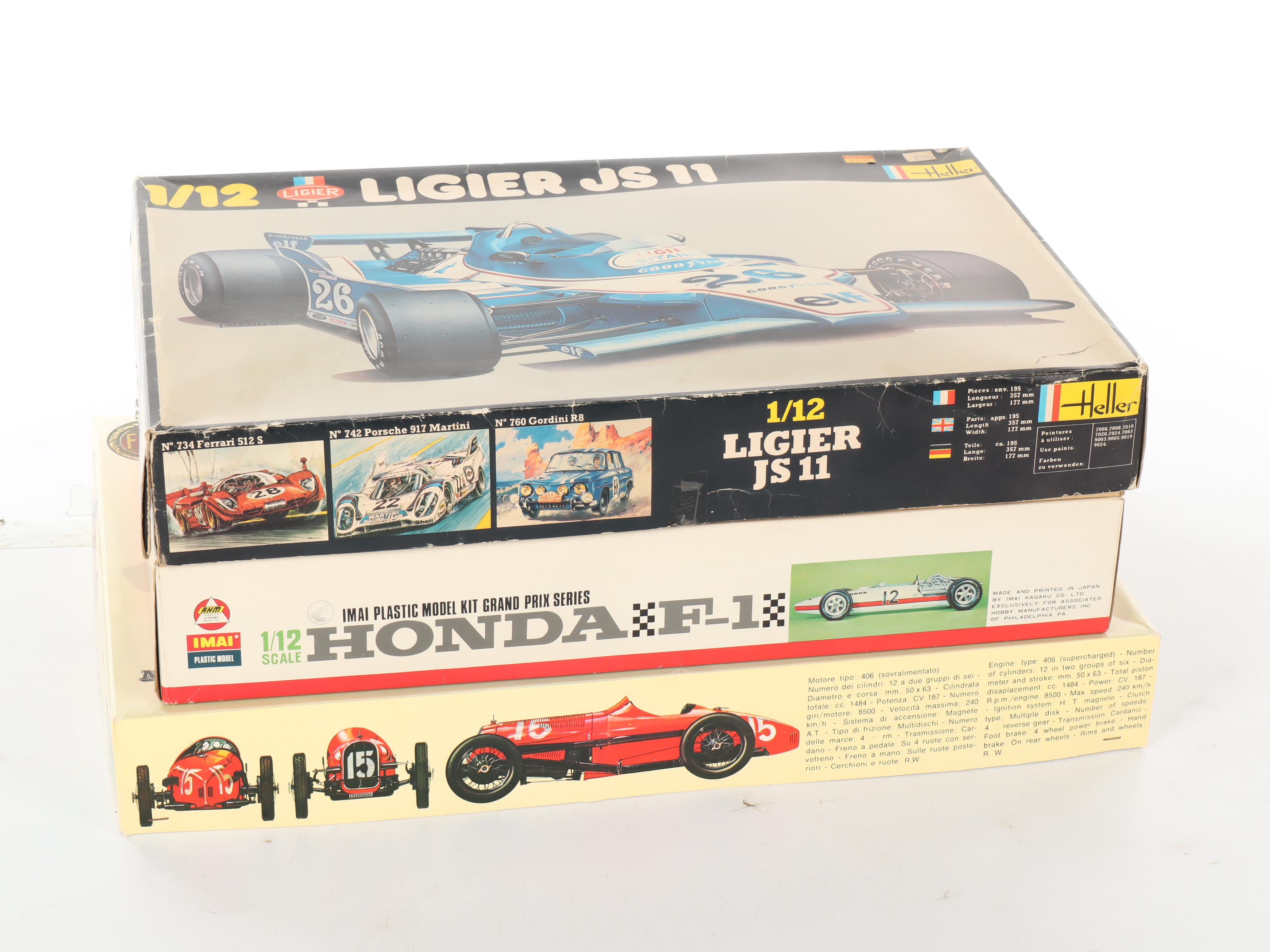 F-1 Race Car Plastic Model Kits, Late 20th Century
