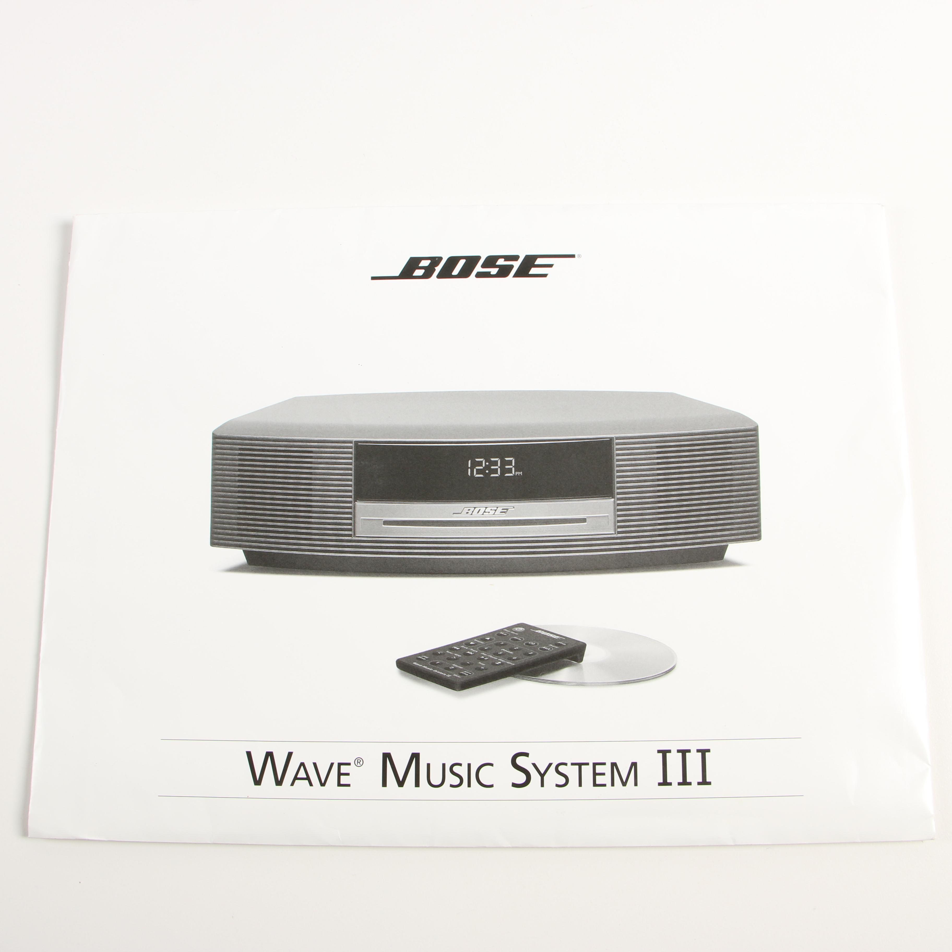 Bose Wave III CD Player and Radio Music System