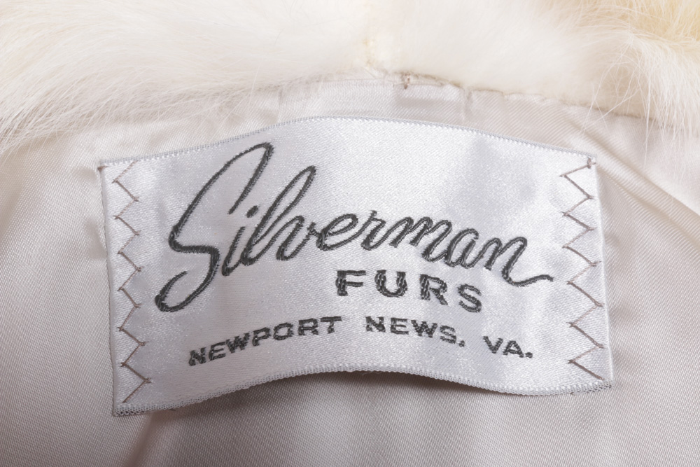 Fox Fur Jacket with Arctic Fox Fur Tuxedo Collar from Silverman Furs, Vintage