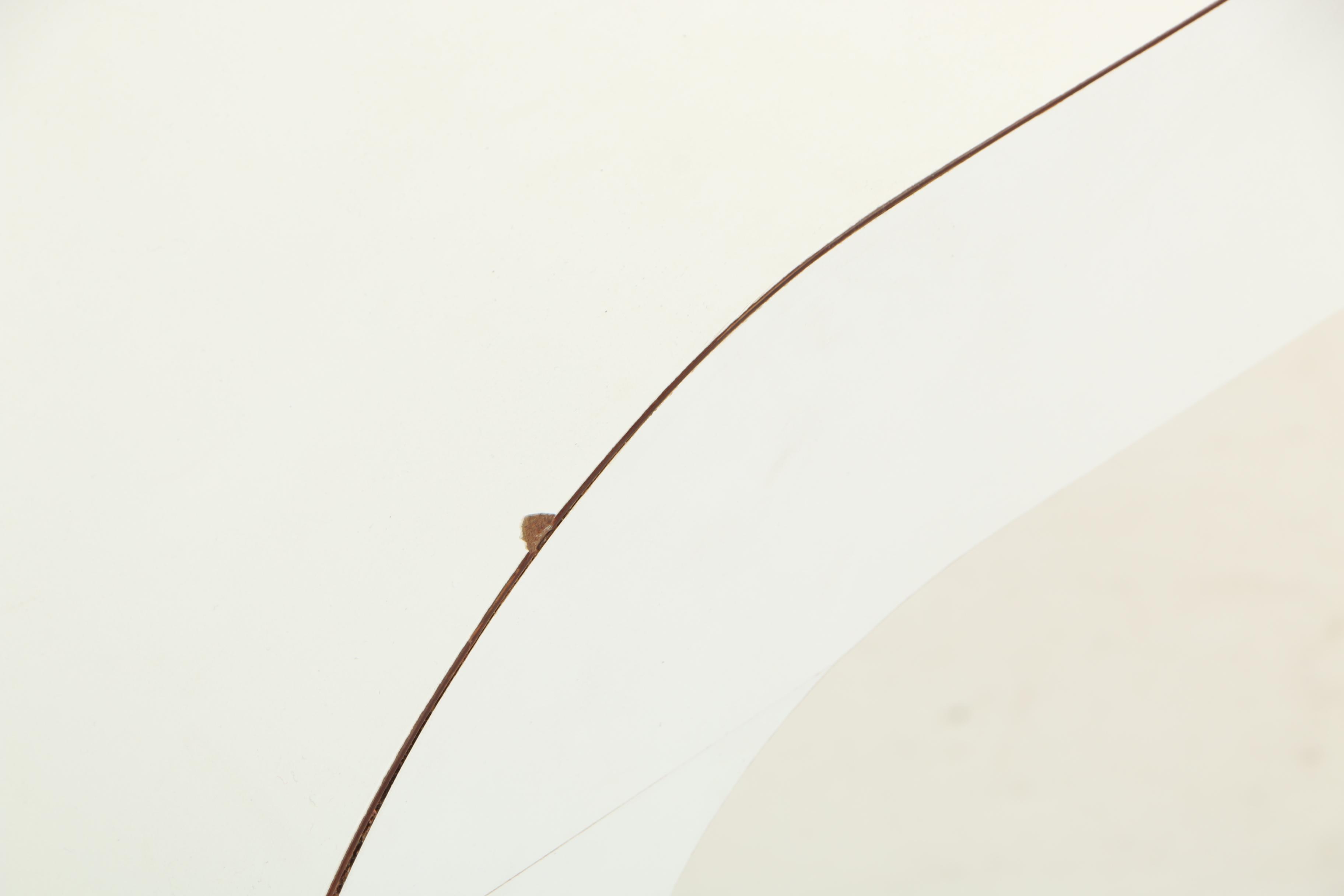 White Laminate Low Console Table, Late 20th Century