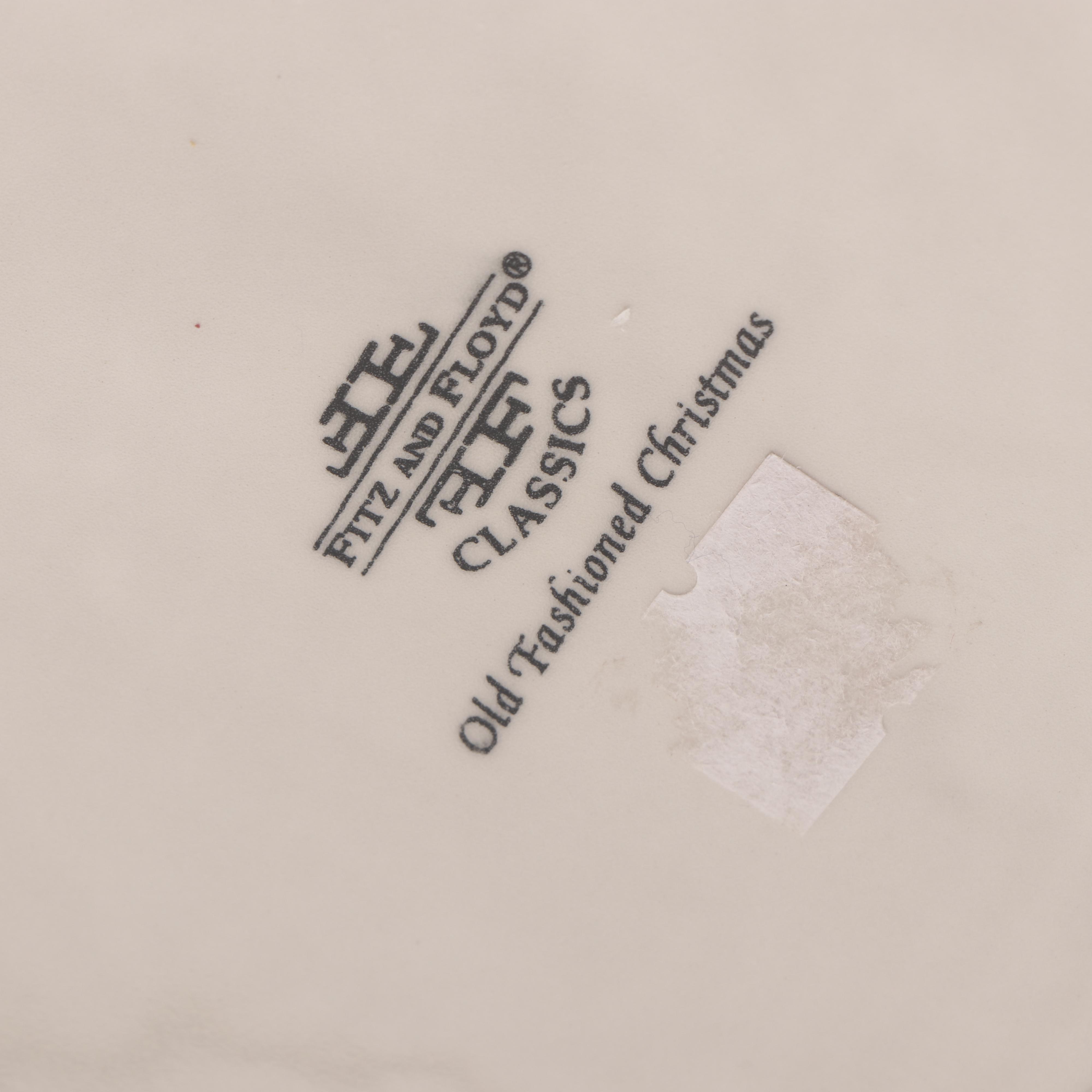 Fitz and Floyd Classics "Old Fashioned Christmas" Santa Cookie Jar