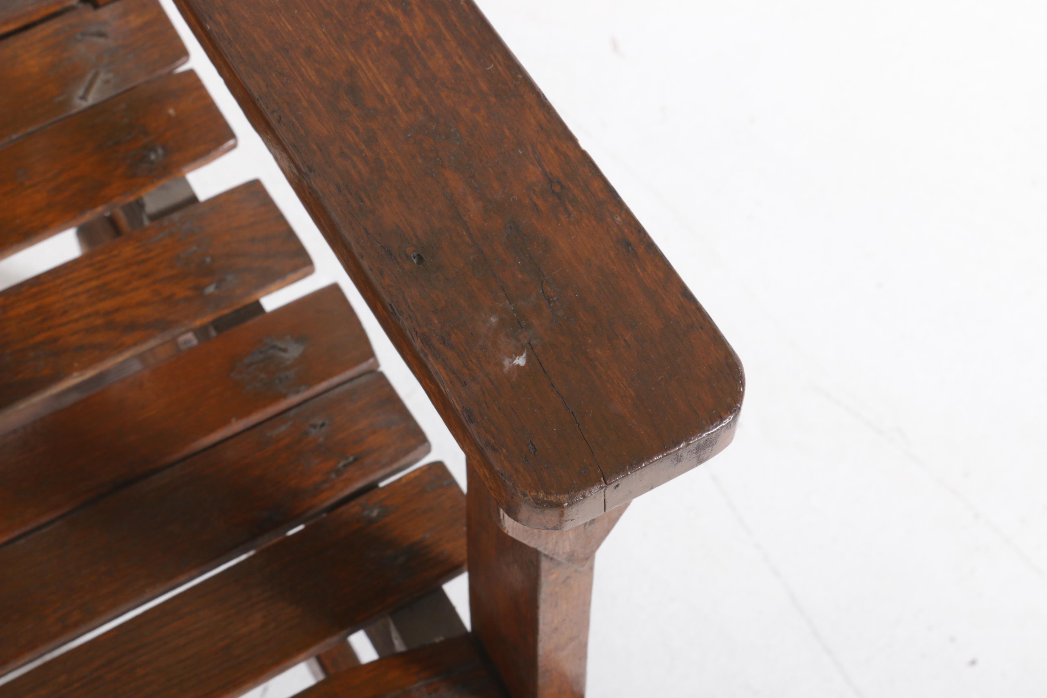 Mission Style Wooden Bench