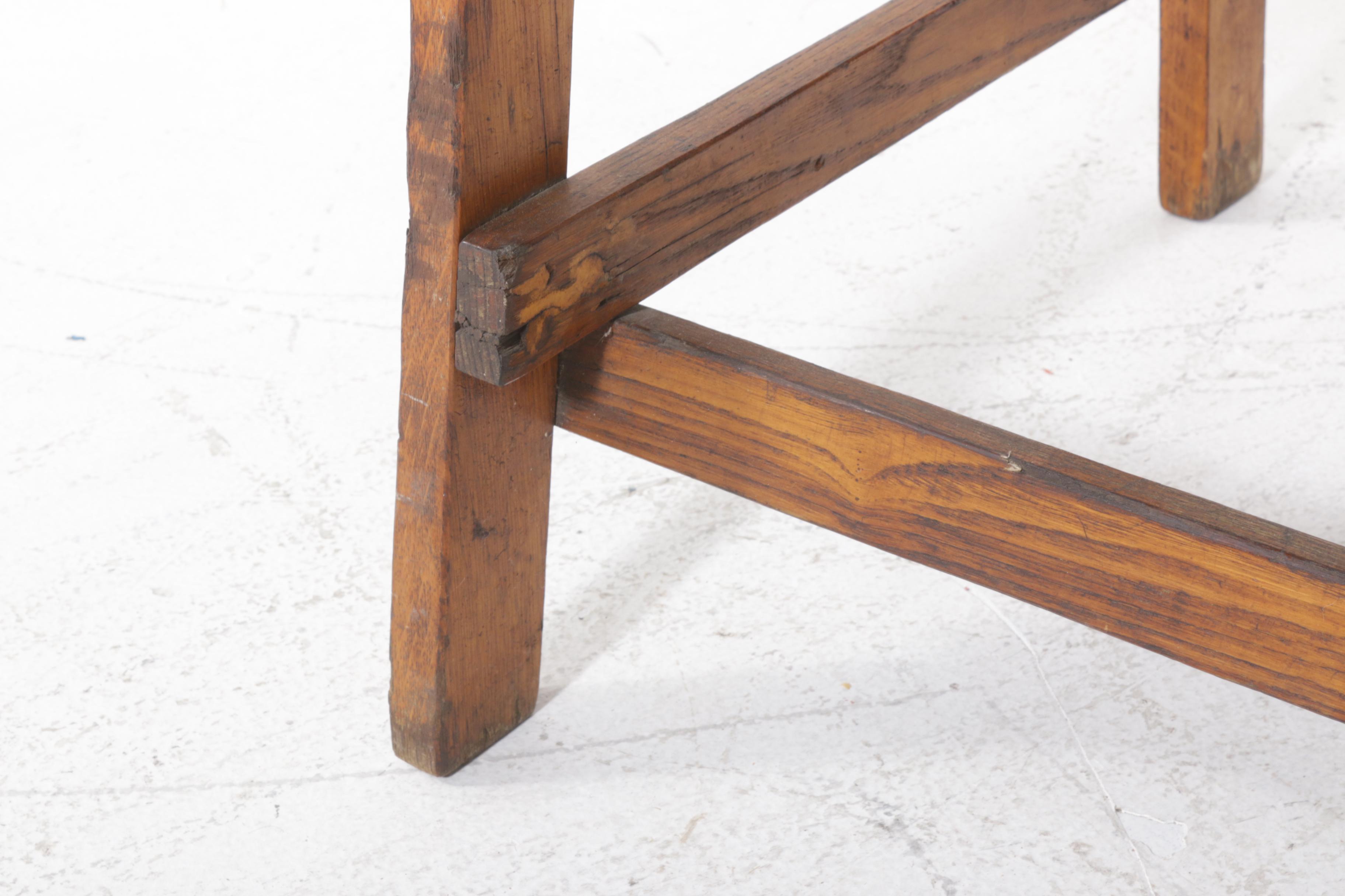 Mission Style Wooden Bench