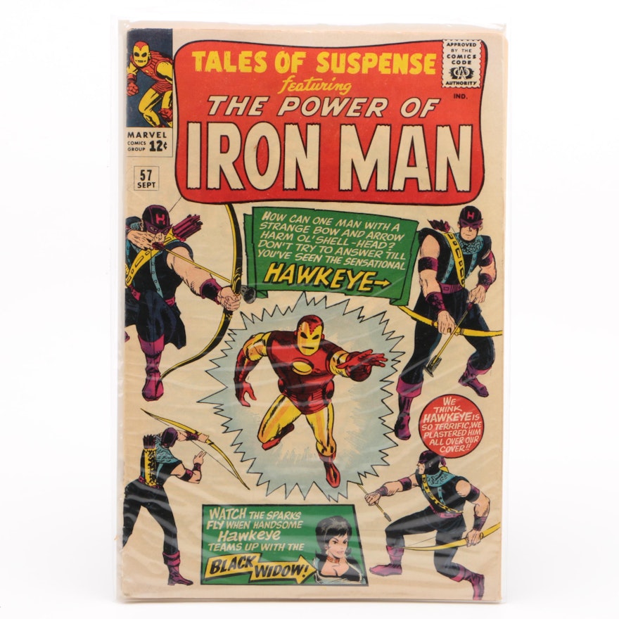 1964 Marvel "Tales of Suspense" #57 Hawkeye First Appearance