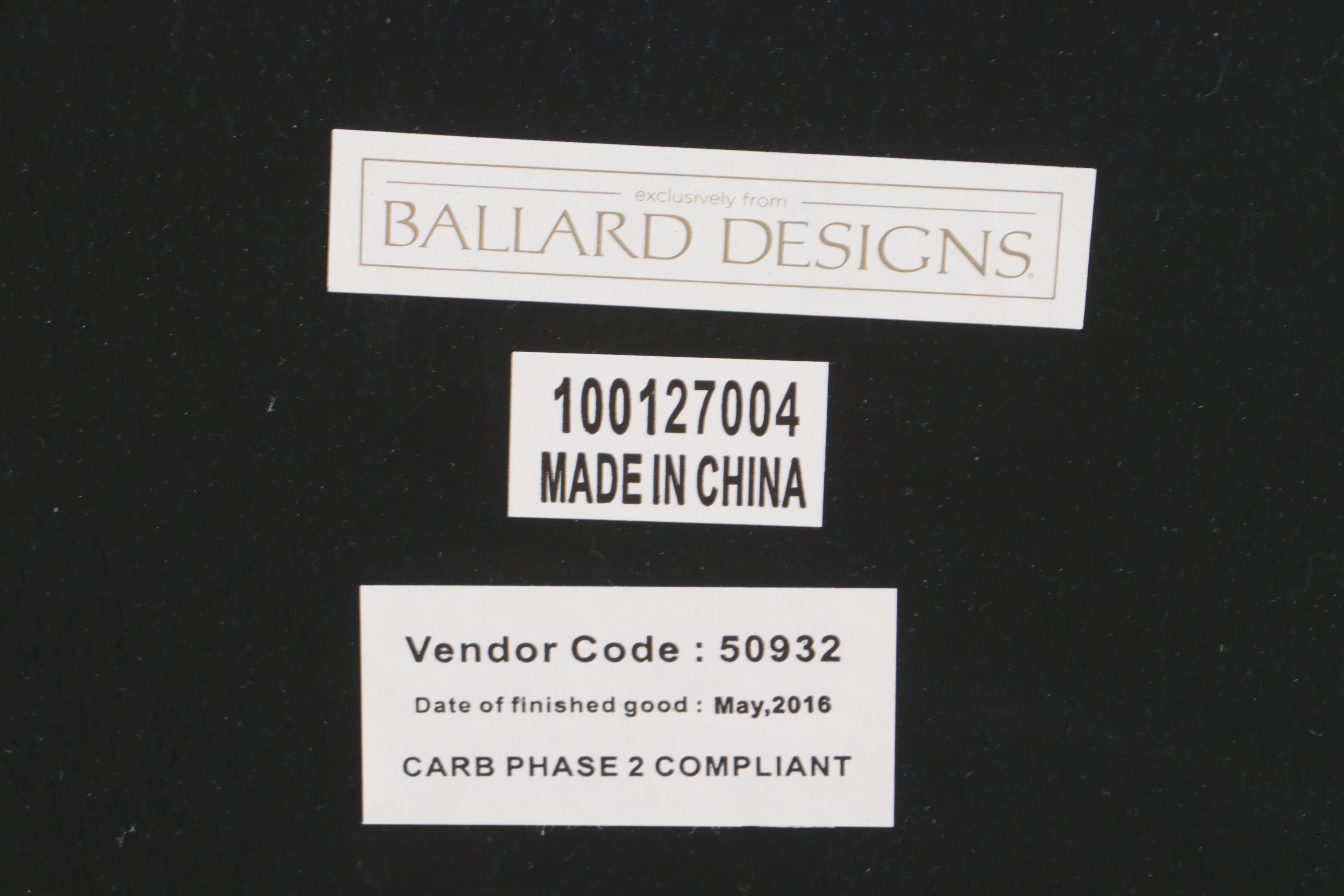 Contemporary Ballard Designs File Cabinet Desk