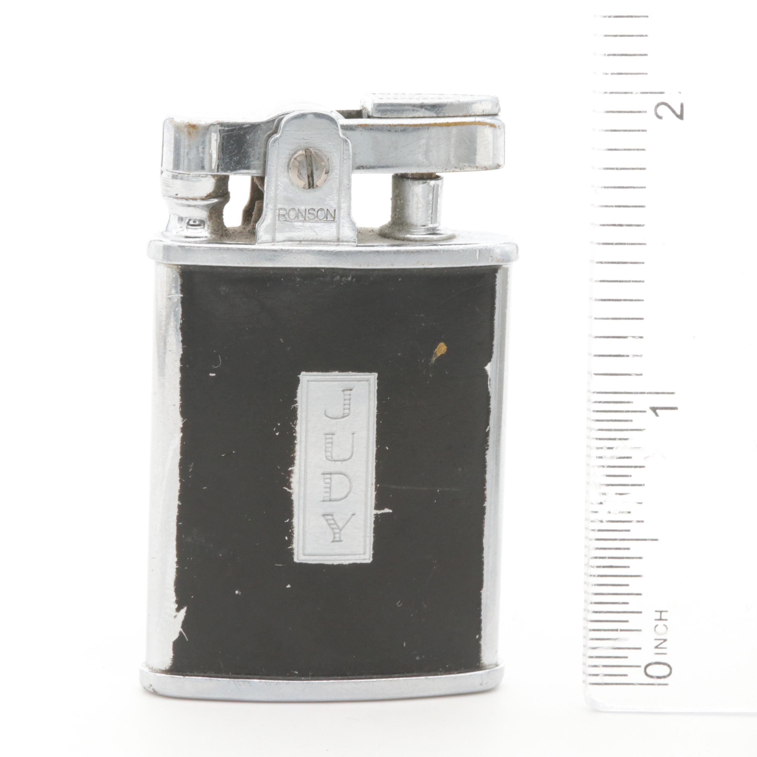 Ronson Gem and Simon Painted Lighters