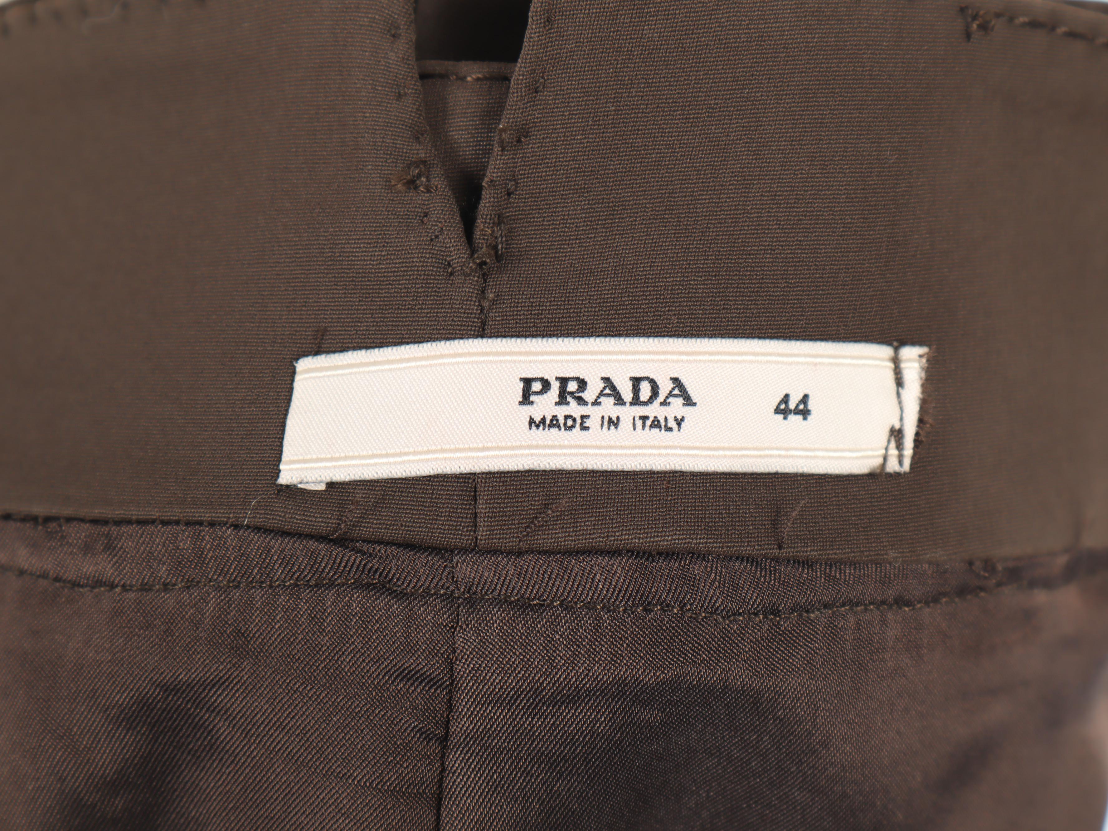 Prada Mohair and Wool Knit Jacket with Brown Skirt