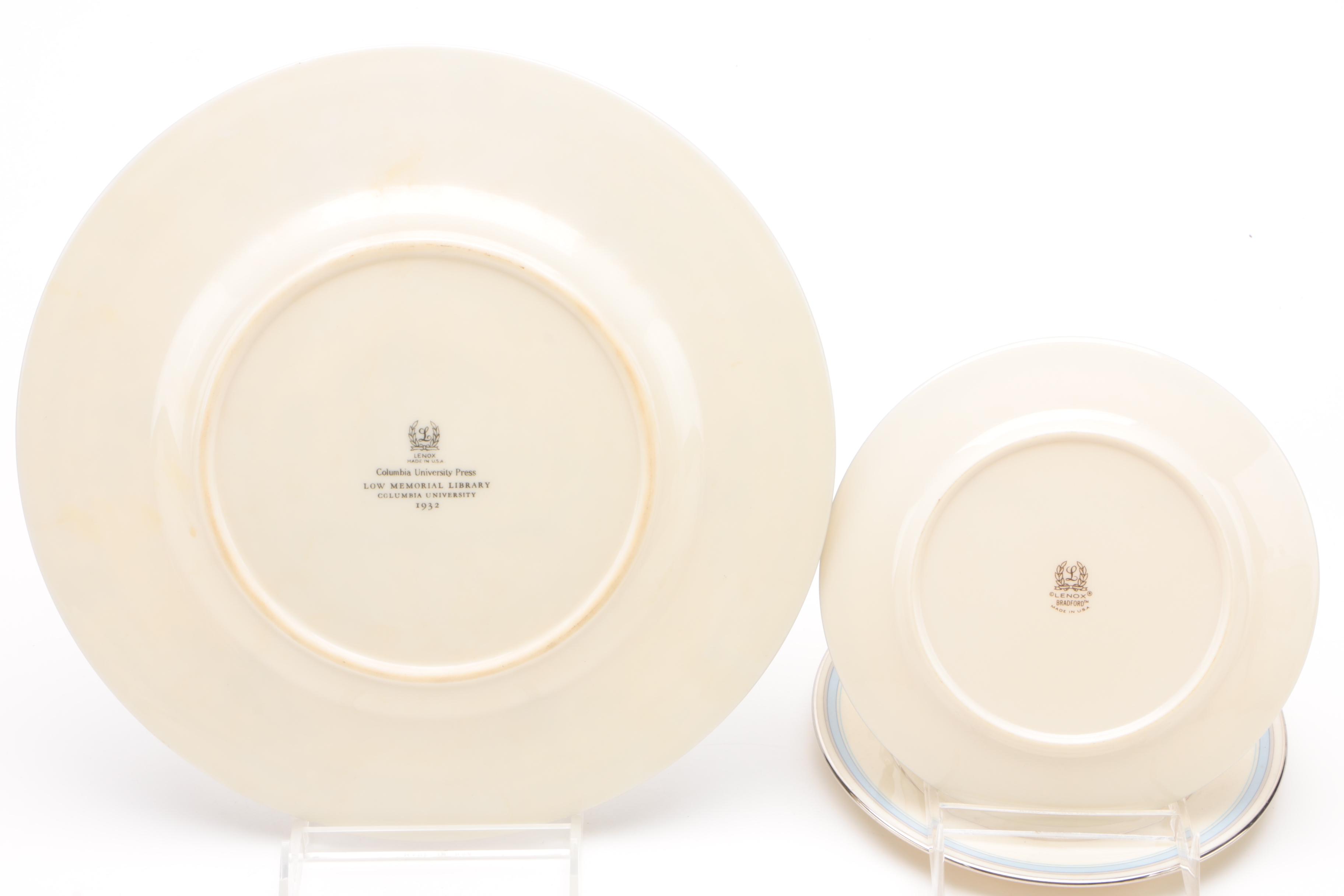 Lenox "Columbia University Low Memorial Library" China Collector Plate and Other