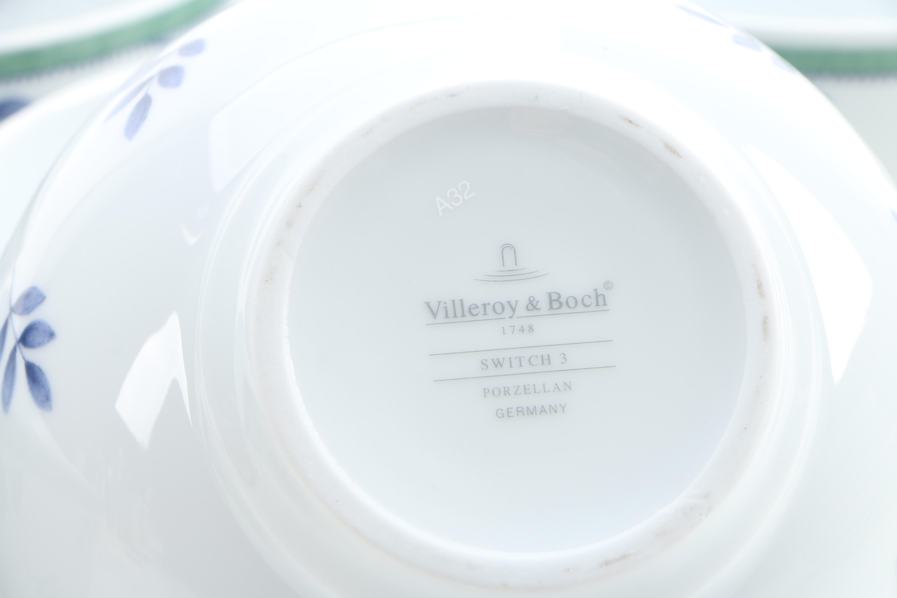 Villeroy & Boch Switch 3 Series "Castell" and "Corsica" Porcelain Dinnerware