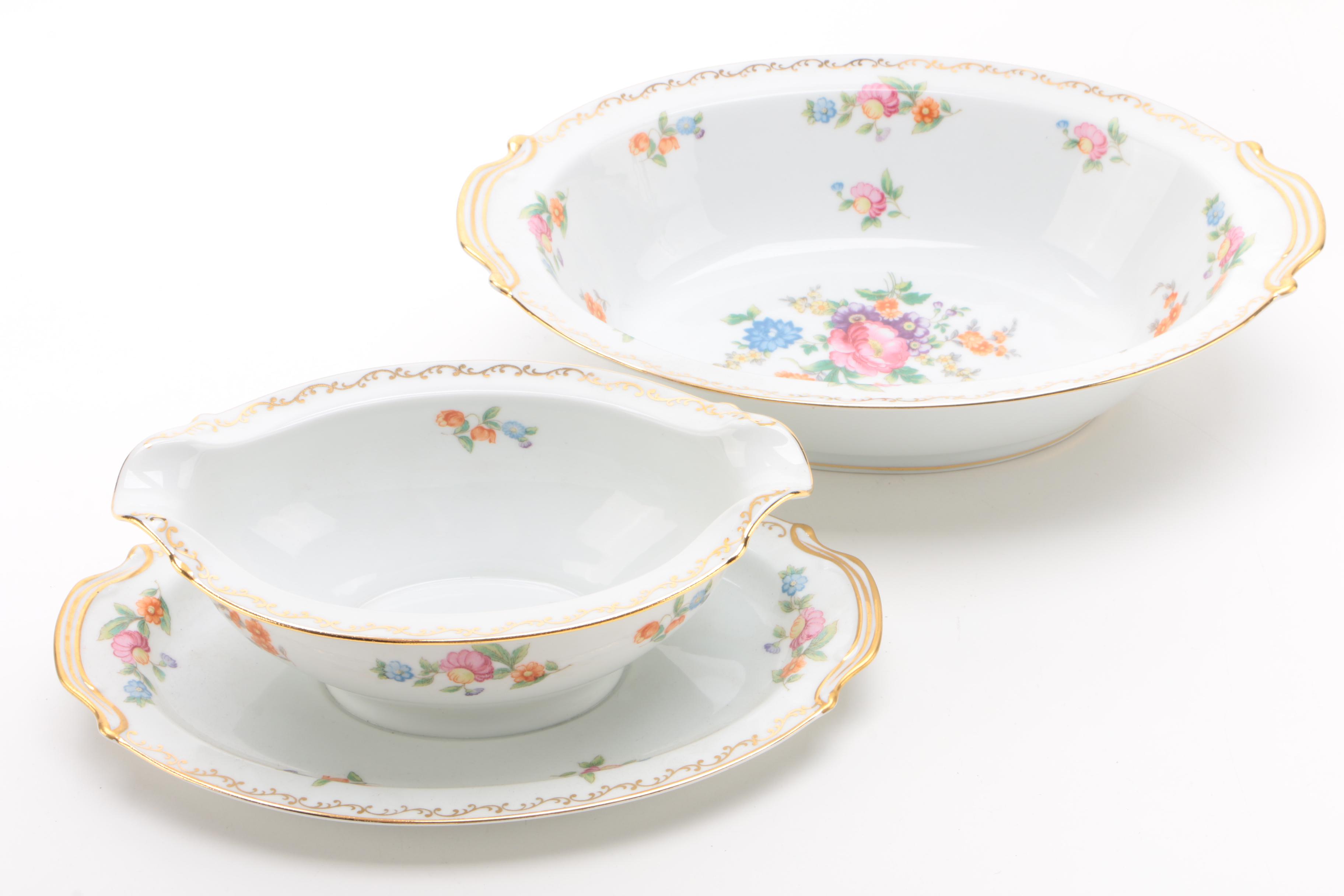 Floral Accented China Dinnerware