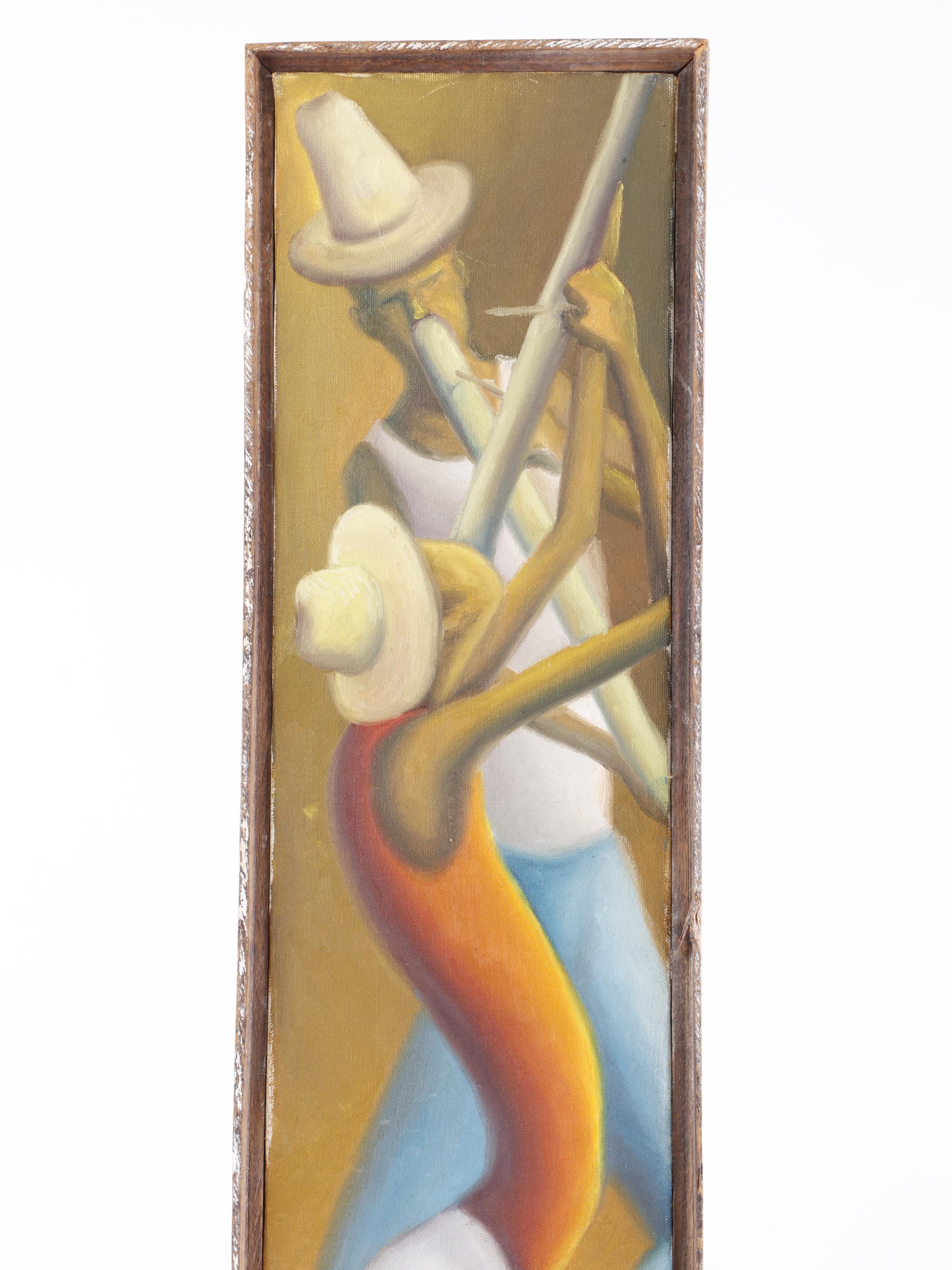 Edouard Wah Figural Oil Painting