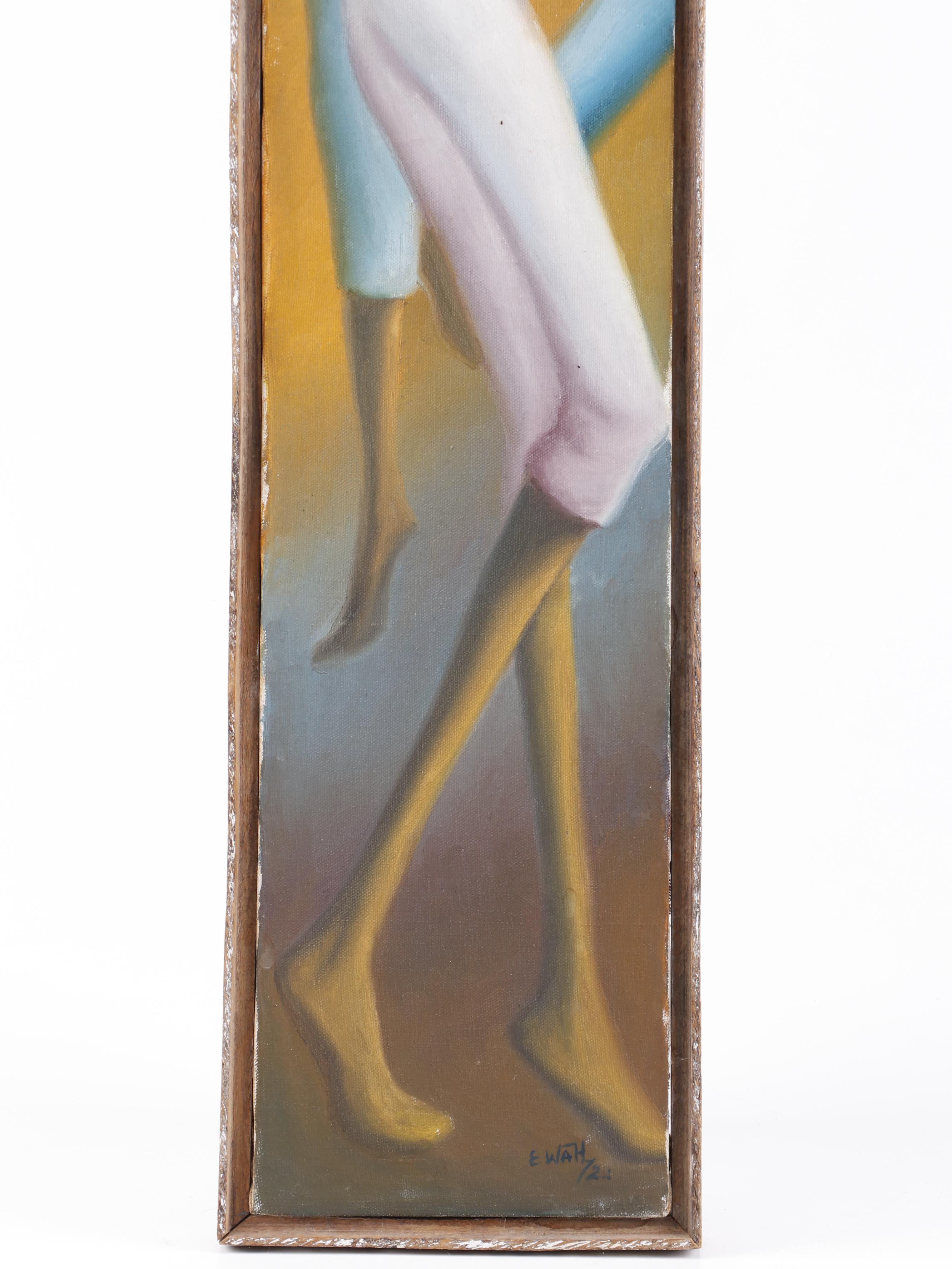 Edouard Wah Figural Oil Painting