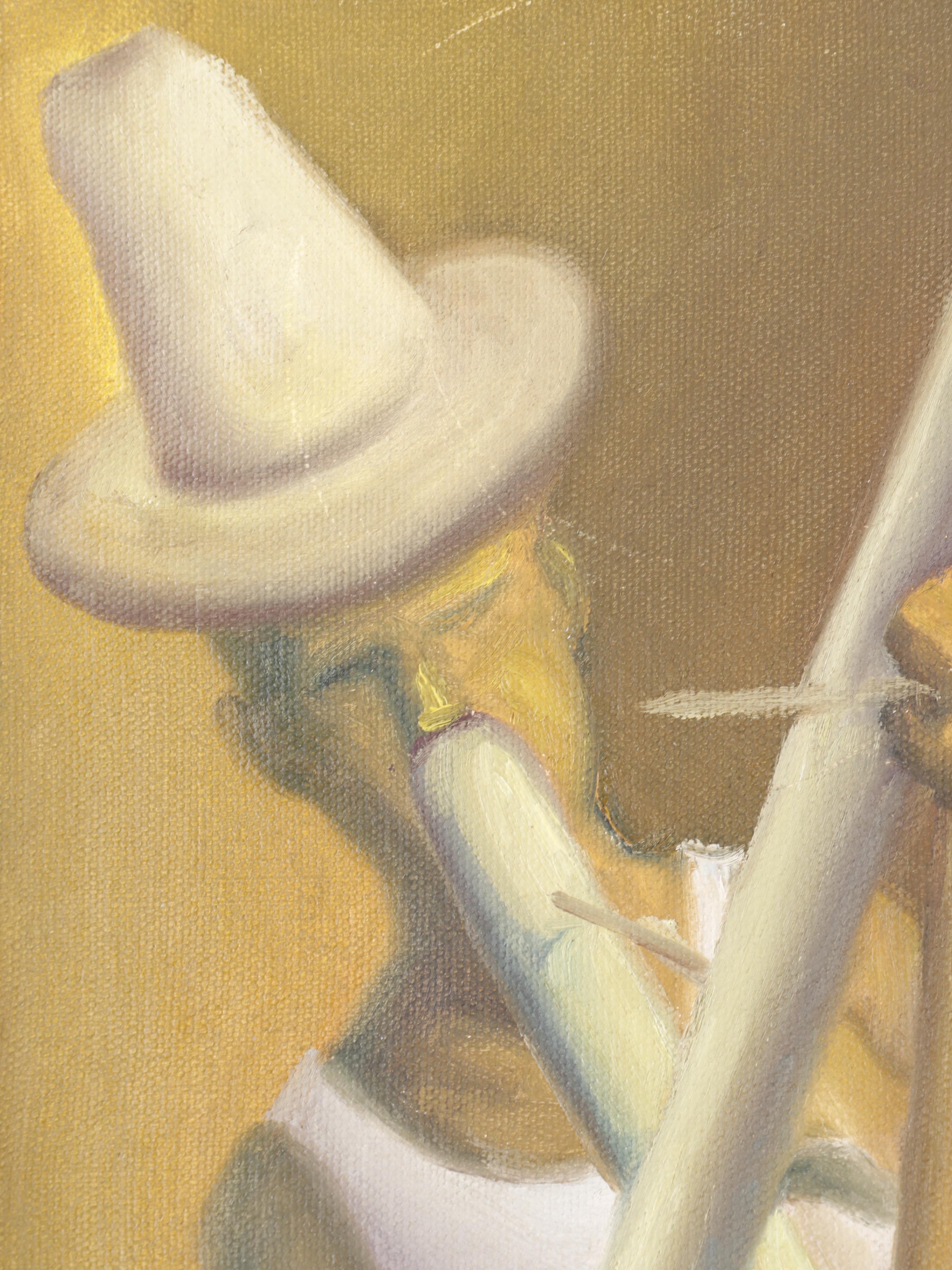 Edouard Wah Figural Oil Painting