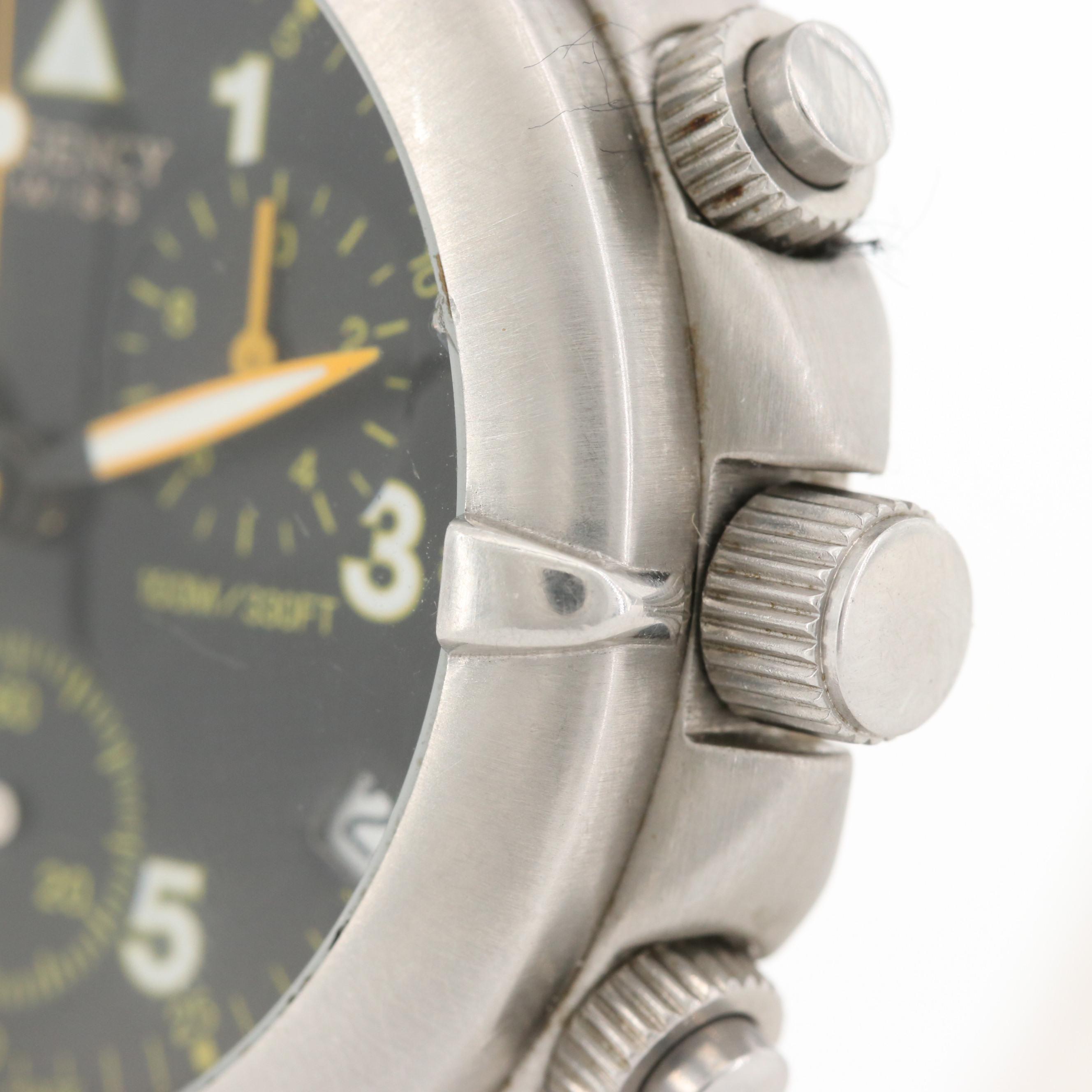 Regency Swiss Stainless Steel Quartz Chronograph Watch